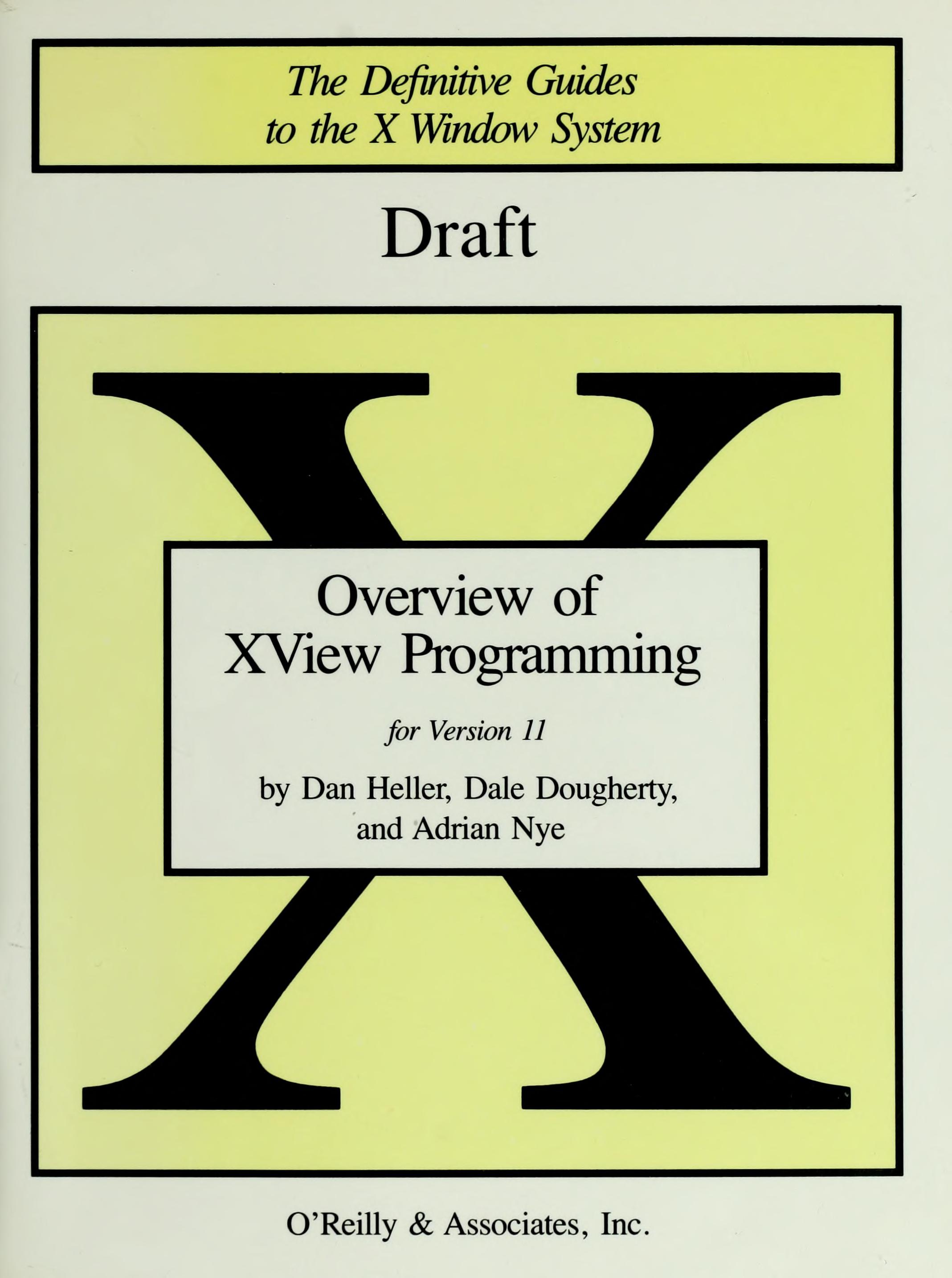Xview Programmers Guide