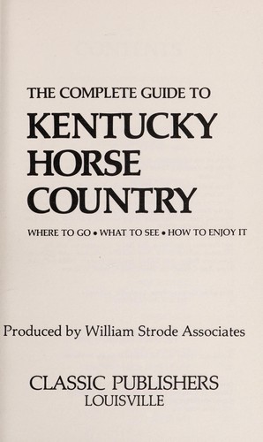 Complete Guide to Kentucky Horse Country