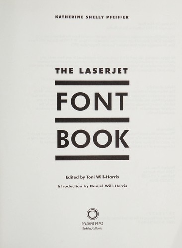 The Laserjet Font Book