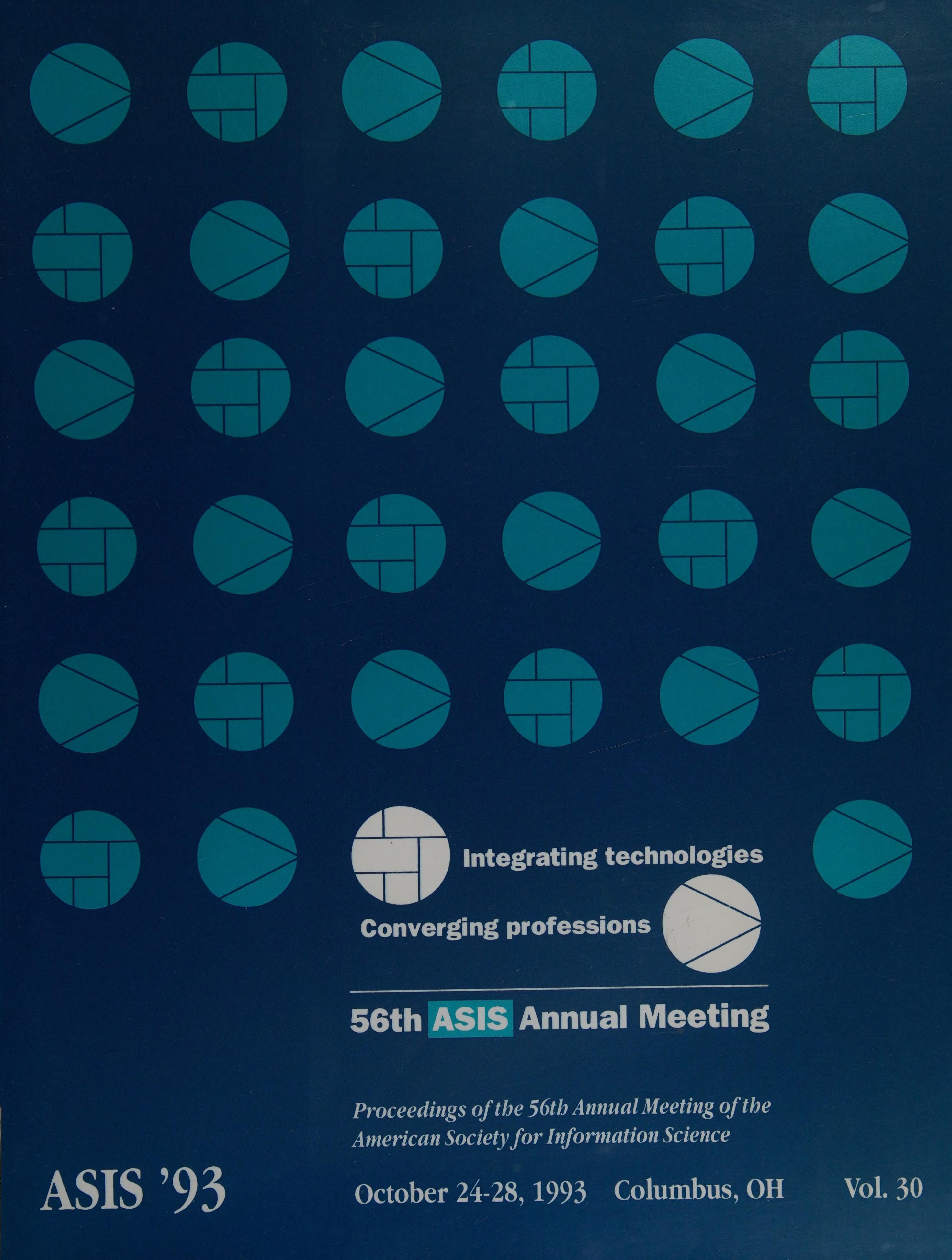 Asis '93: Proceedings Of The 56th Annual Meeting