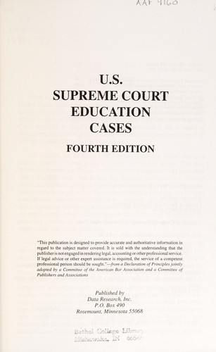 U.S. Supreme Court Education Cases