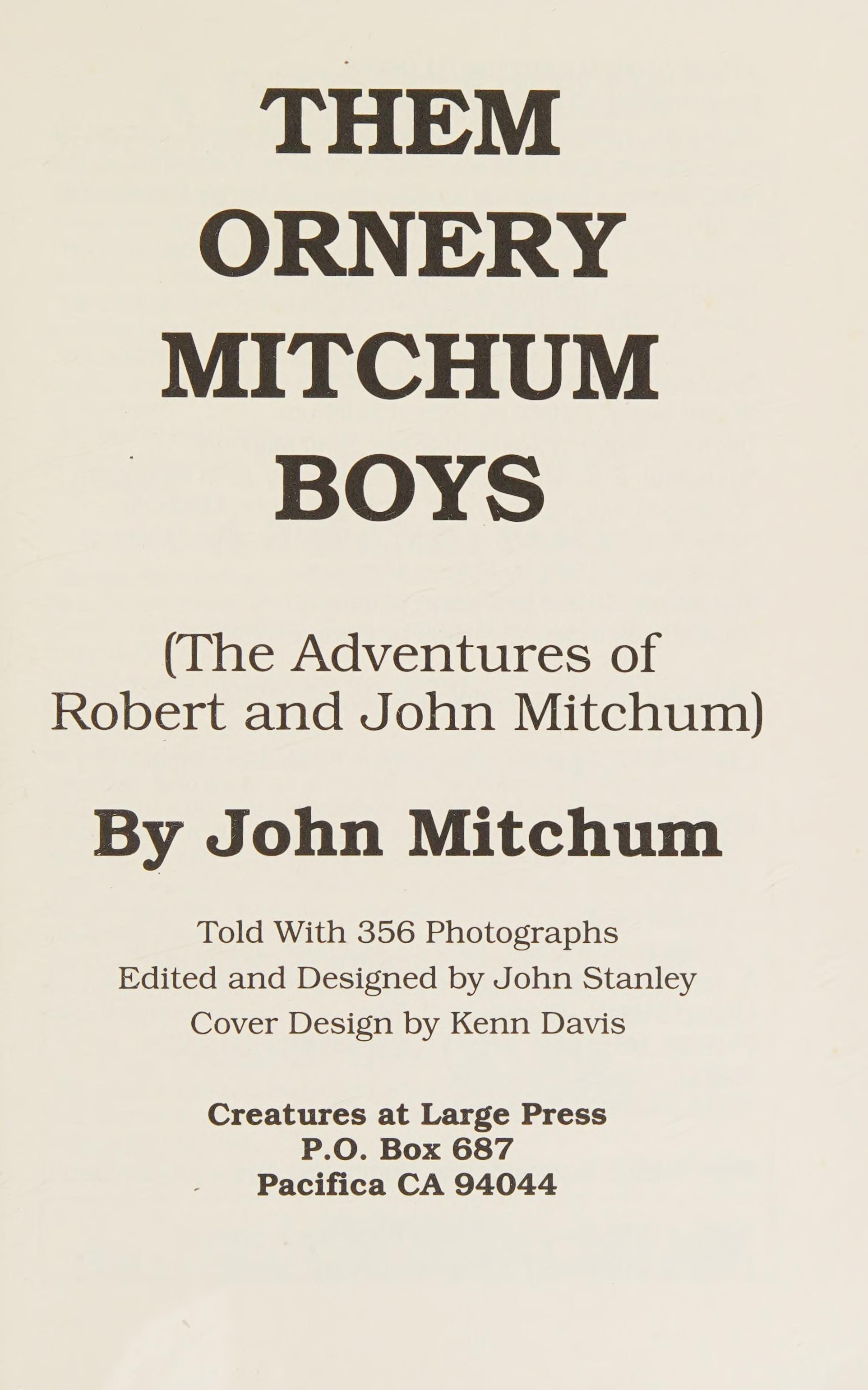 Them Ornery Mitchum Boys