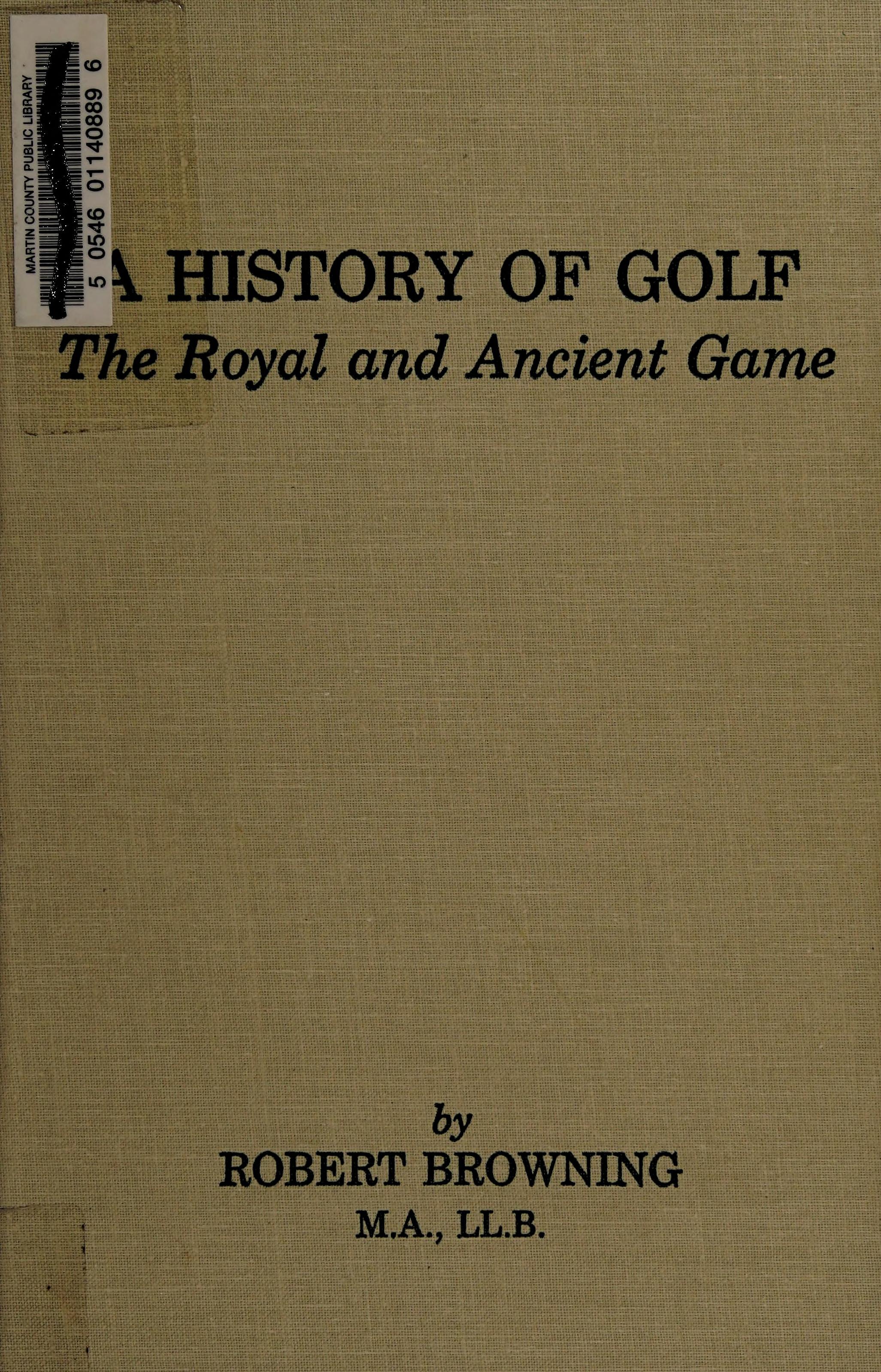 History of Golf