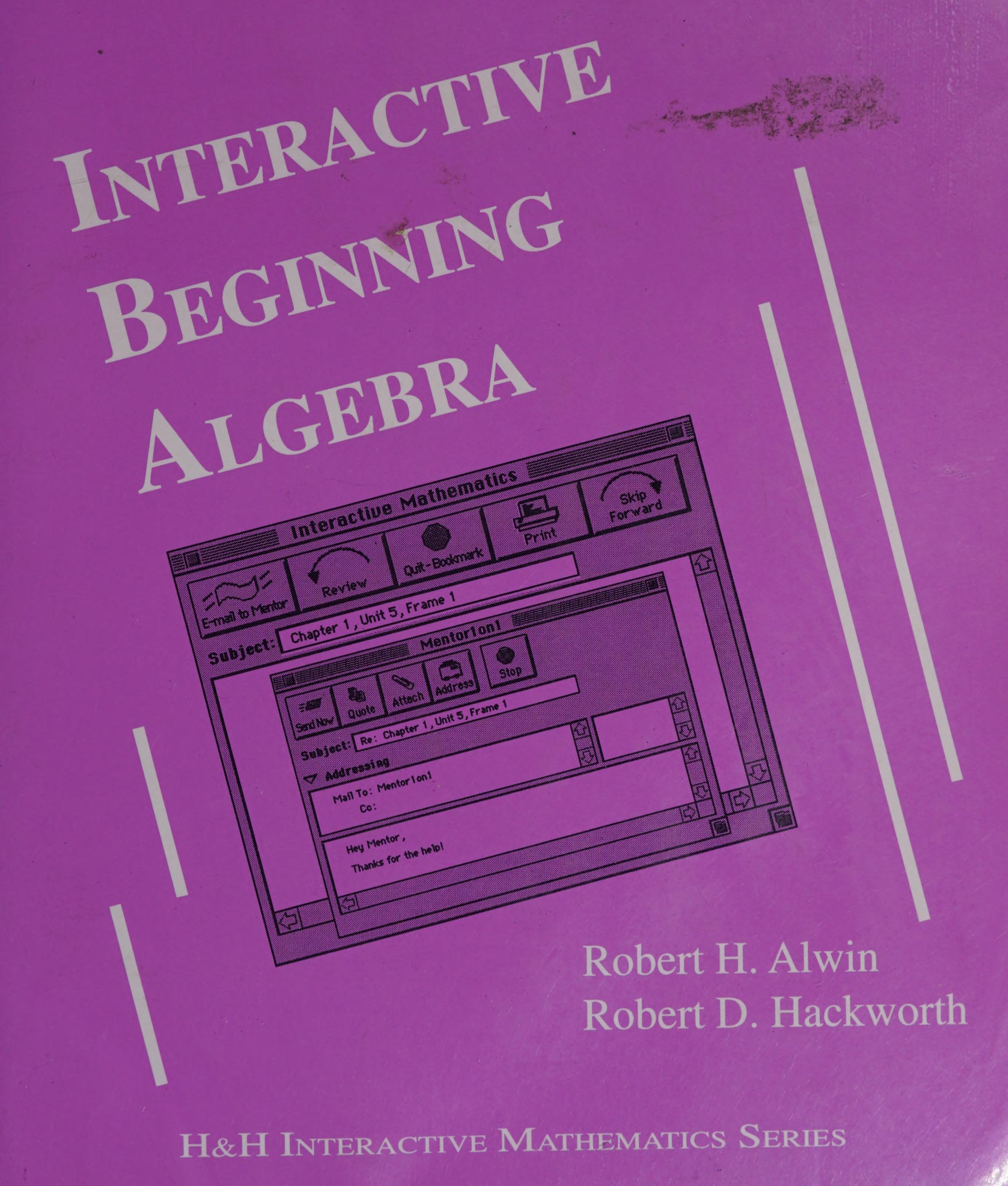 Interactive Beginning Algebra