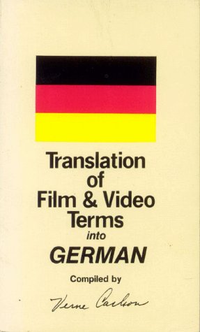 Translation Of Film And Video Terms Into: German