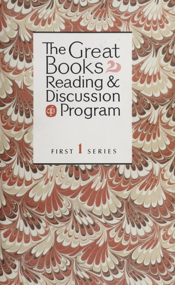 The Great Books Reading and Discussion Program (First Series, Volume 1)