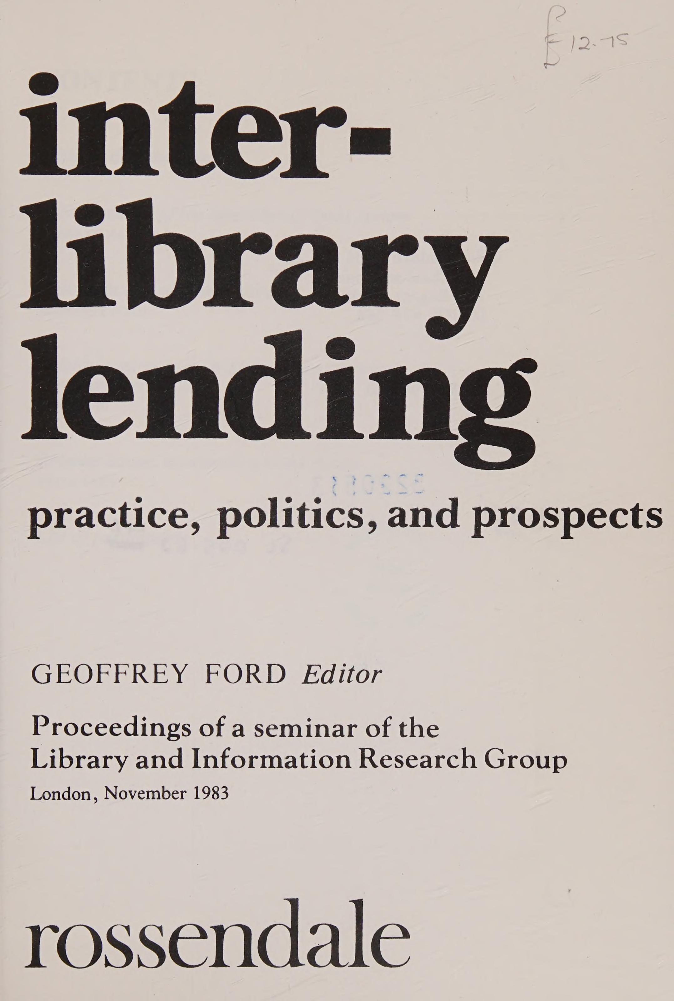 Interlibrary Lending