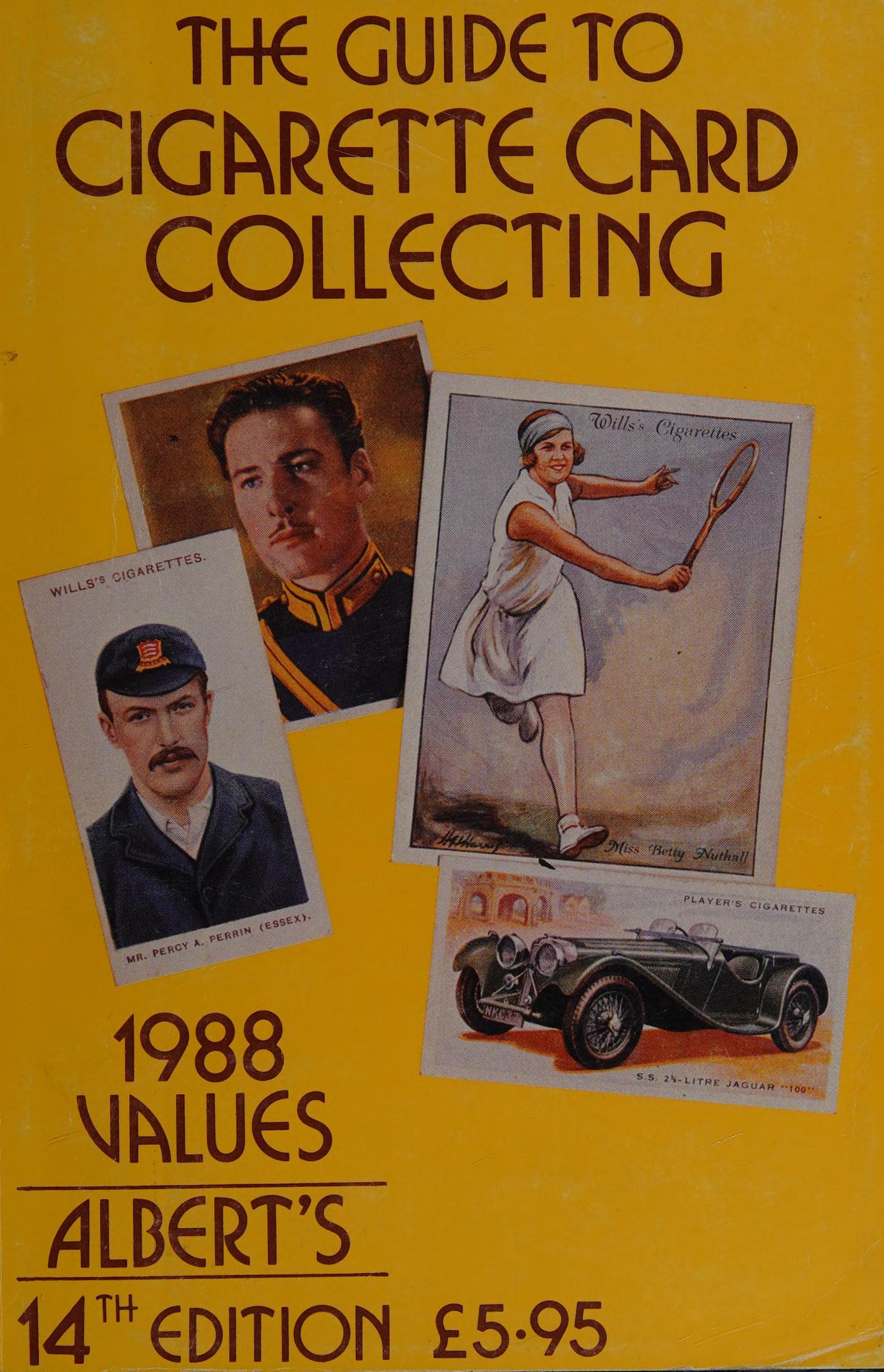 The Guide to Cigarette Card Collecting 1988 Values