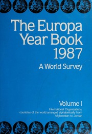 Europa Year Book 1987