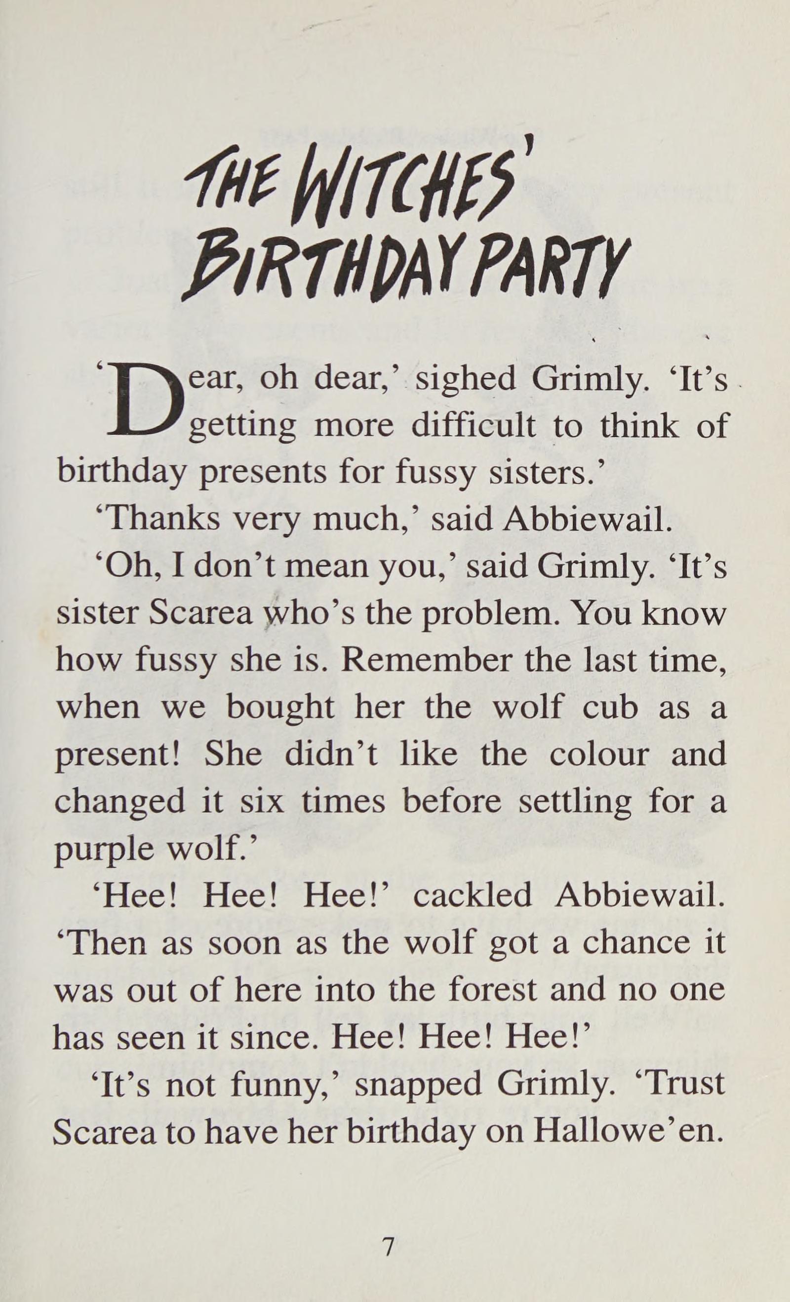 The Witches' Birthday Party