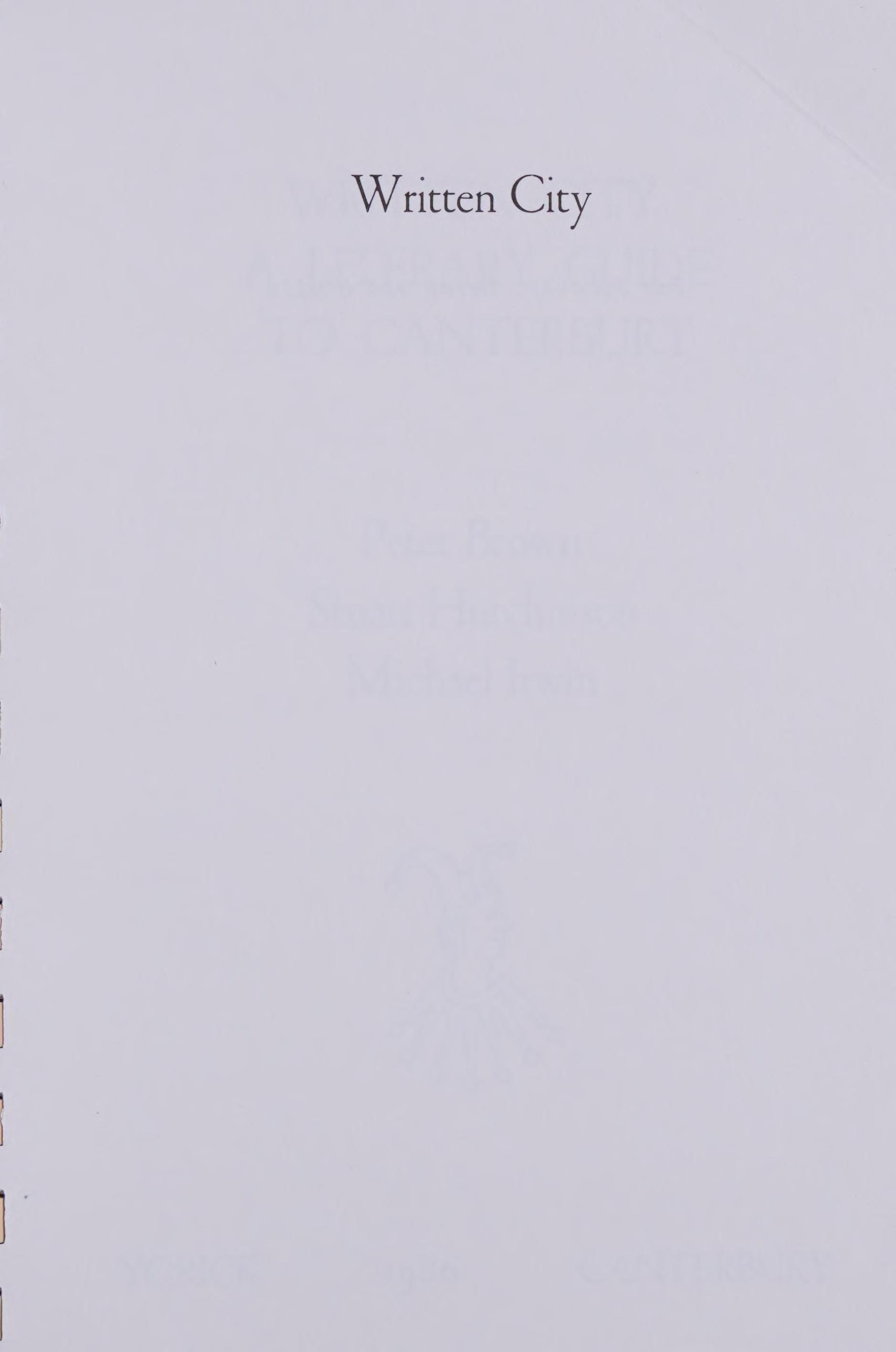 Written City