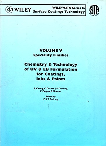 Chemistry & Technology of Uv & Eb Formulation for Coatings, Inks & Paints