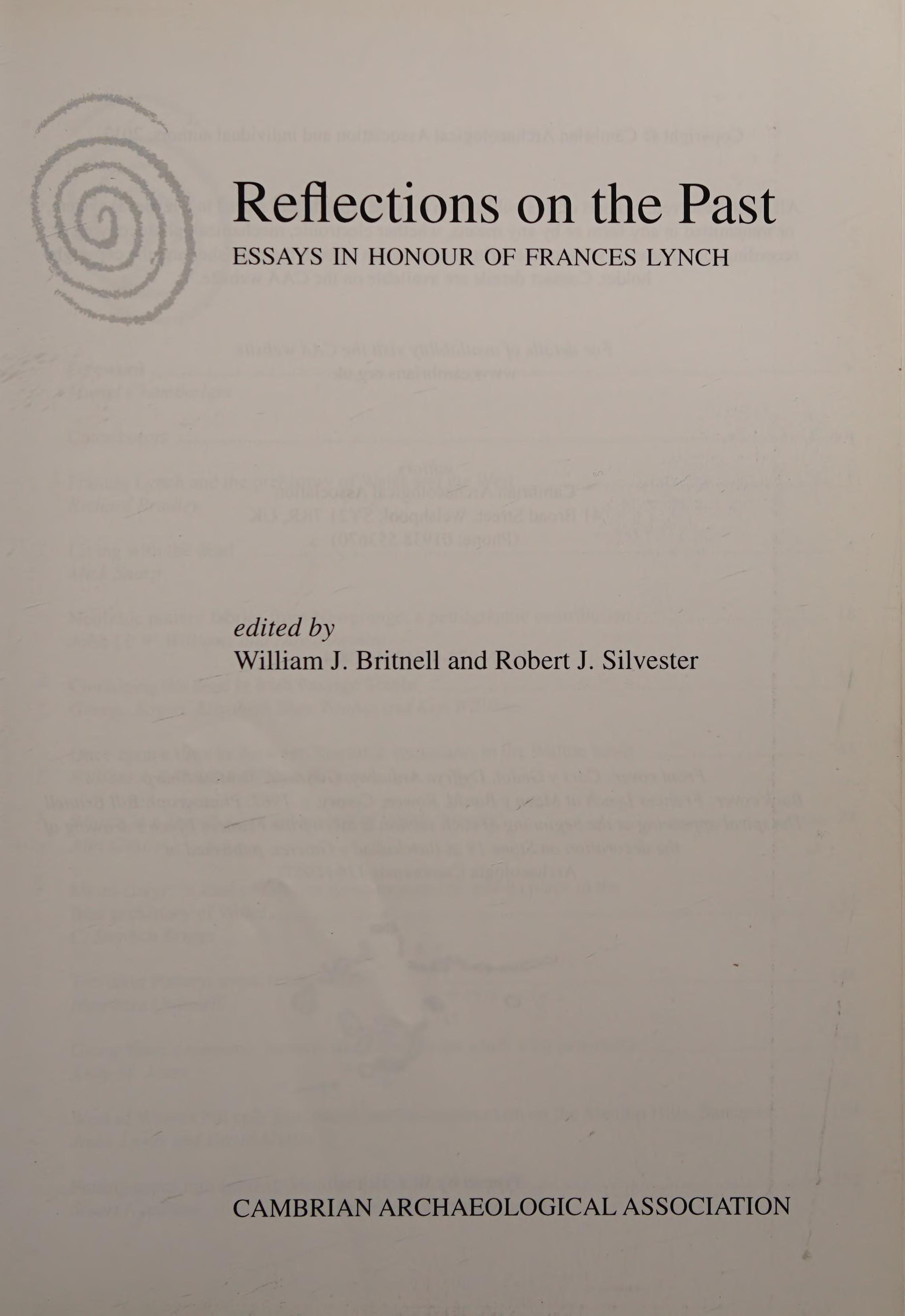 Reflections On The Past: Essays In Honour Of Frances Lynch