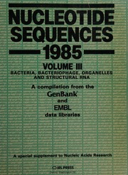 Nucleotide Sequences 1985