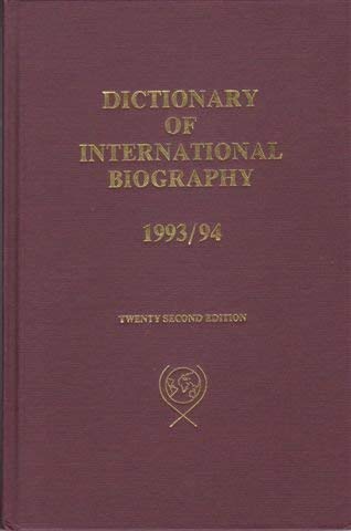 Dict of Intl Biography 93/94