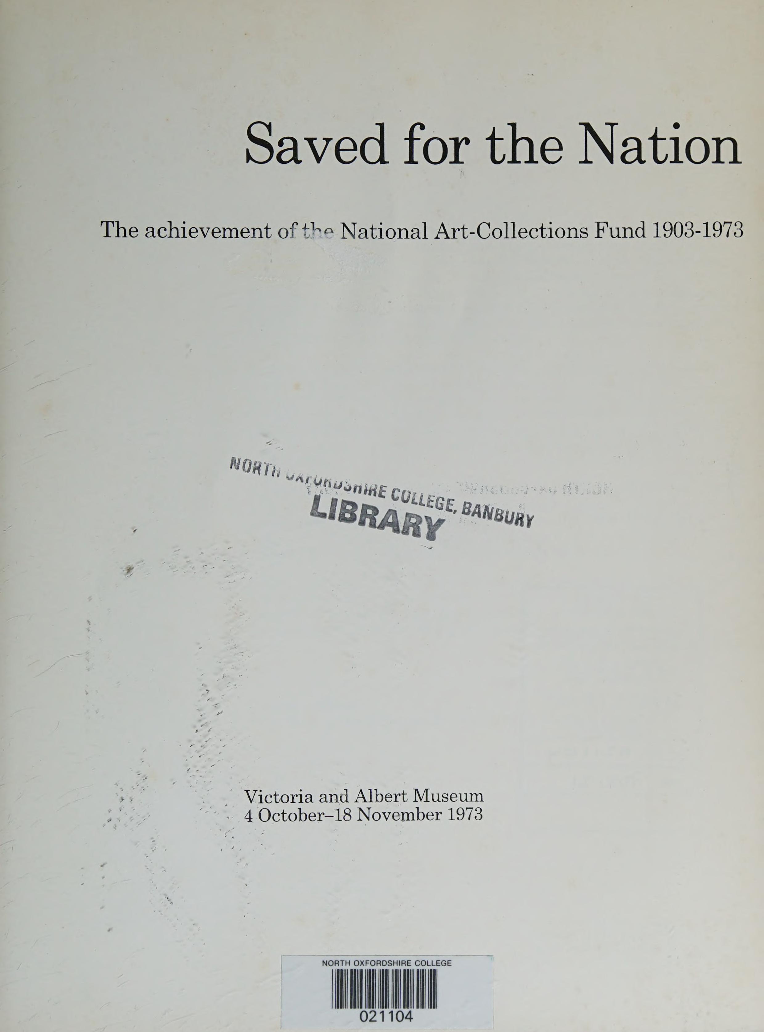 Saved for the Nation