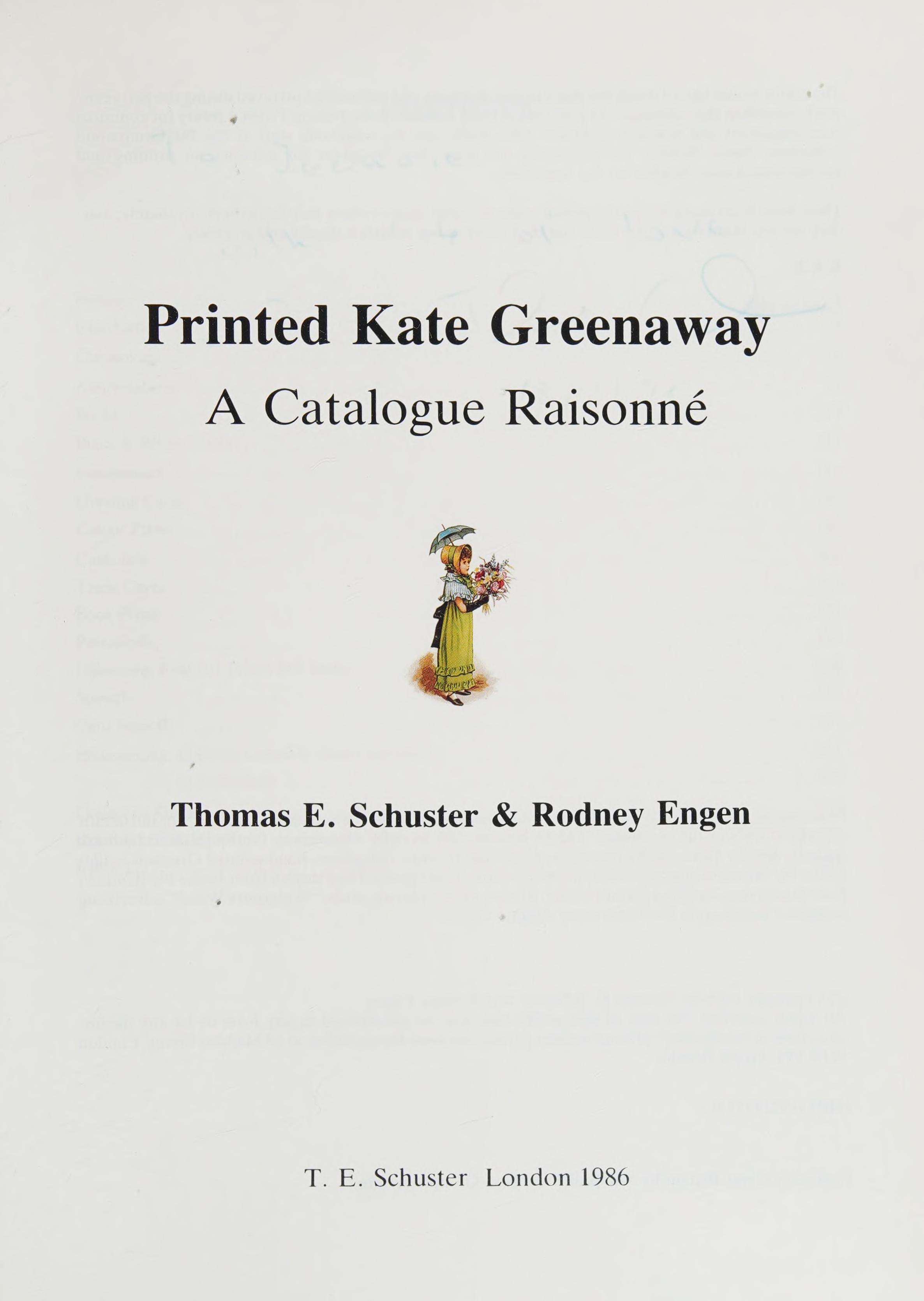 Printed Kate Greenaway: A Catalogue Raisonné