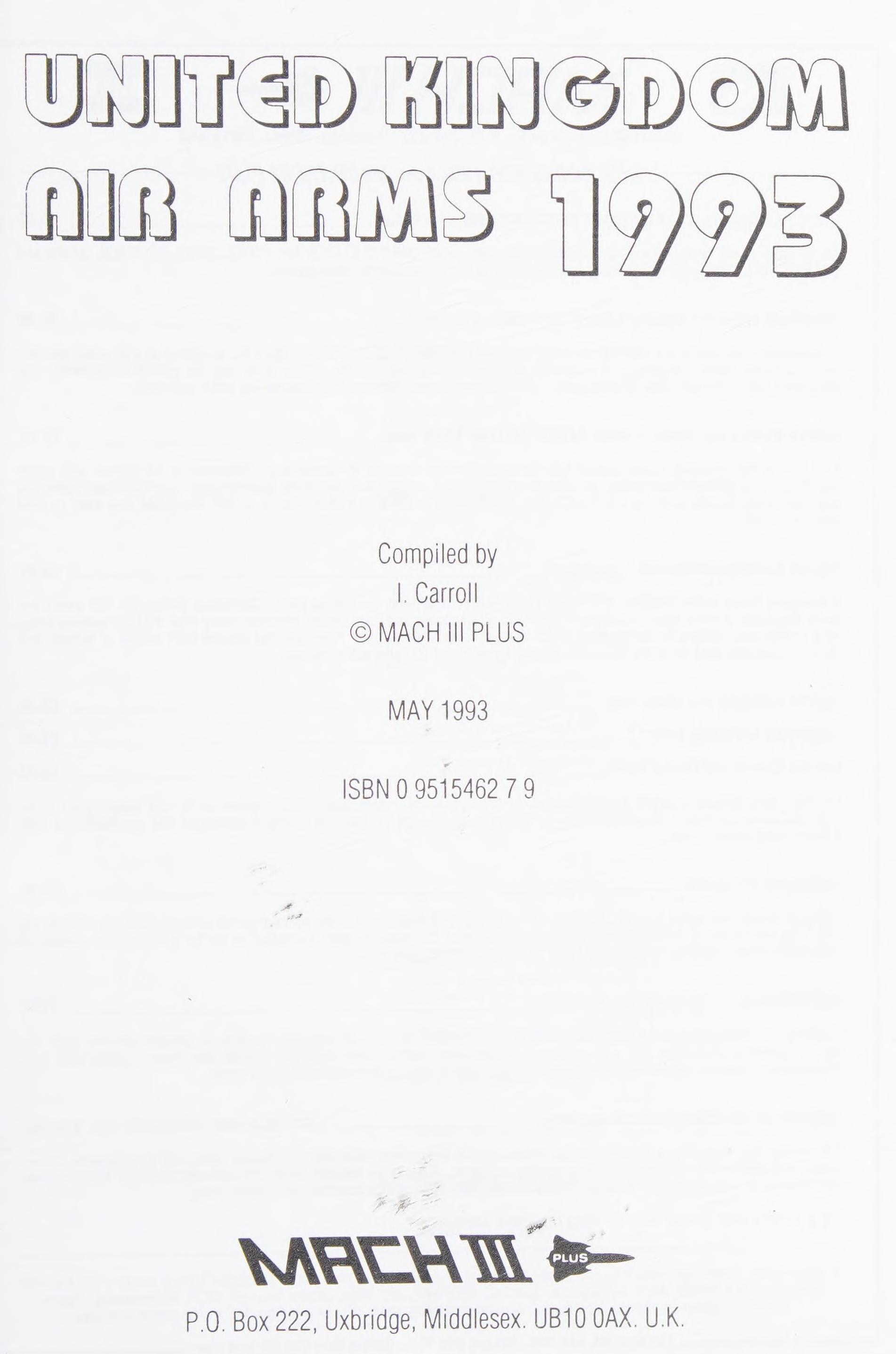 United Kingdom Air Arms 1993