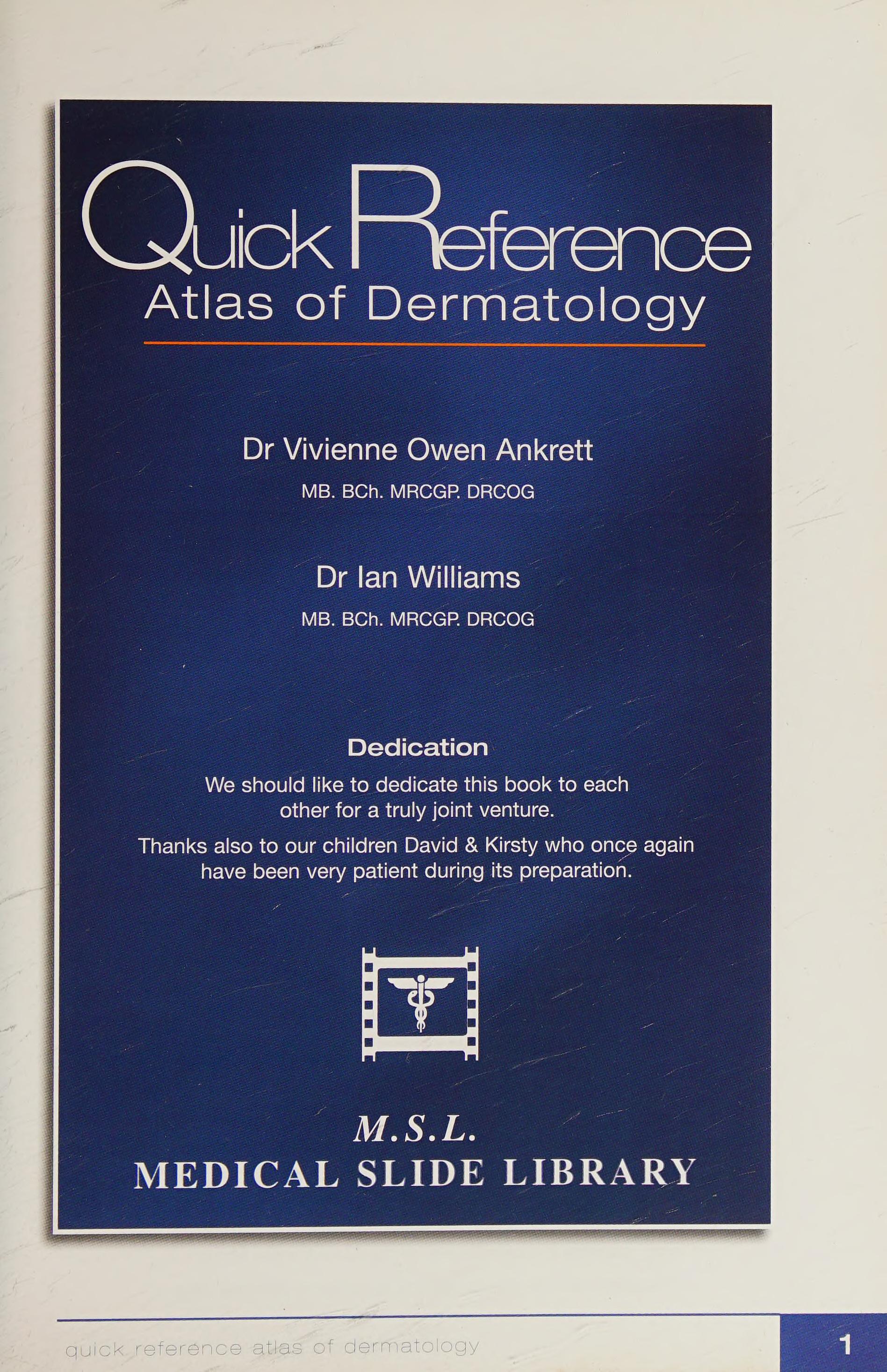 Quick Reference Atlas of Dermatology