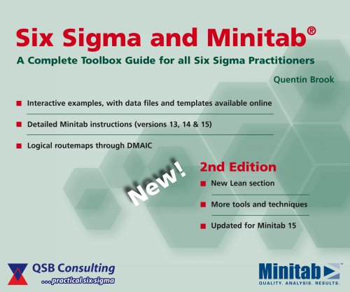 Six Sigma And Minitab: A Complete Toolbox Guide For All Six Sigma Practitioners