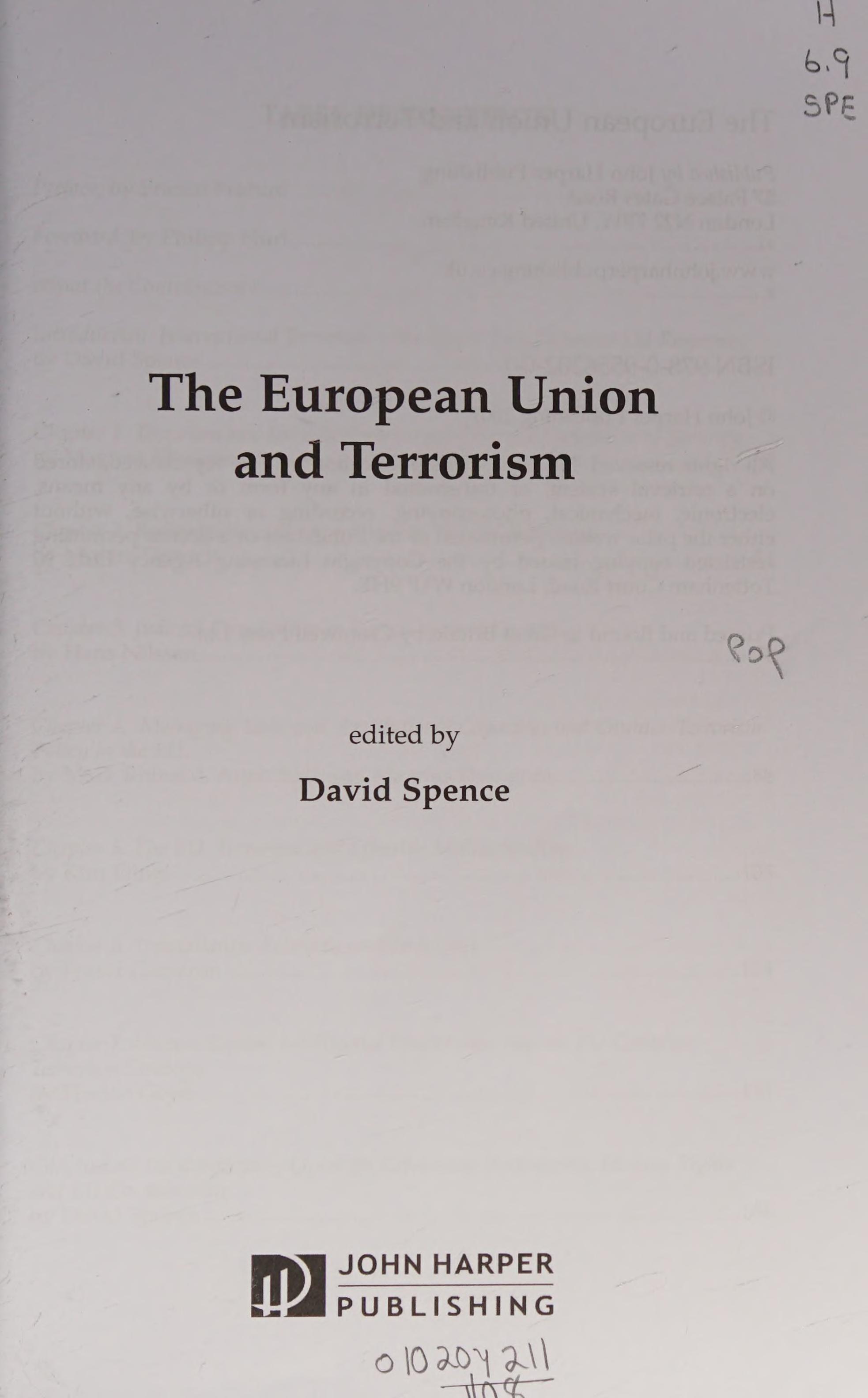 The European Union and Terrorism