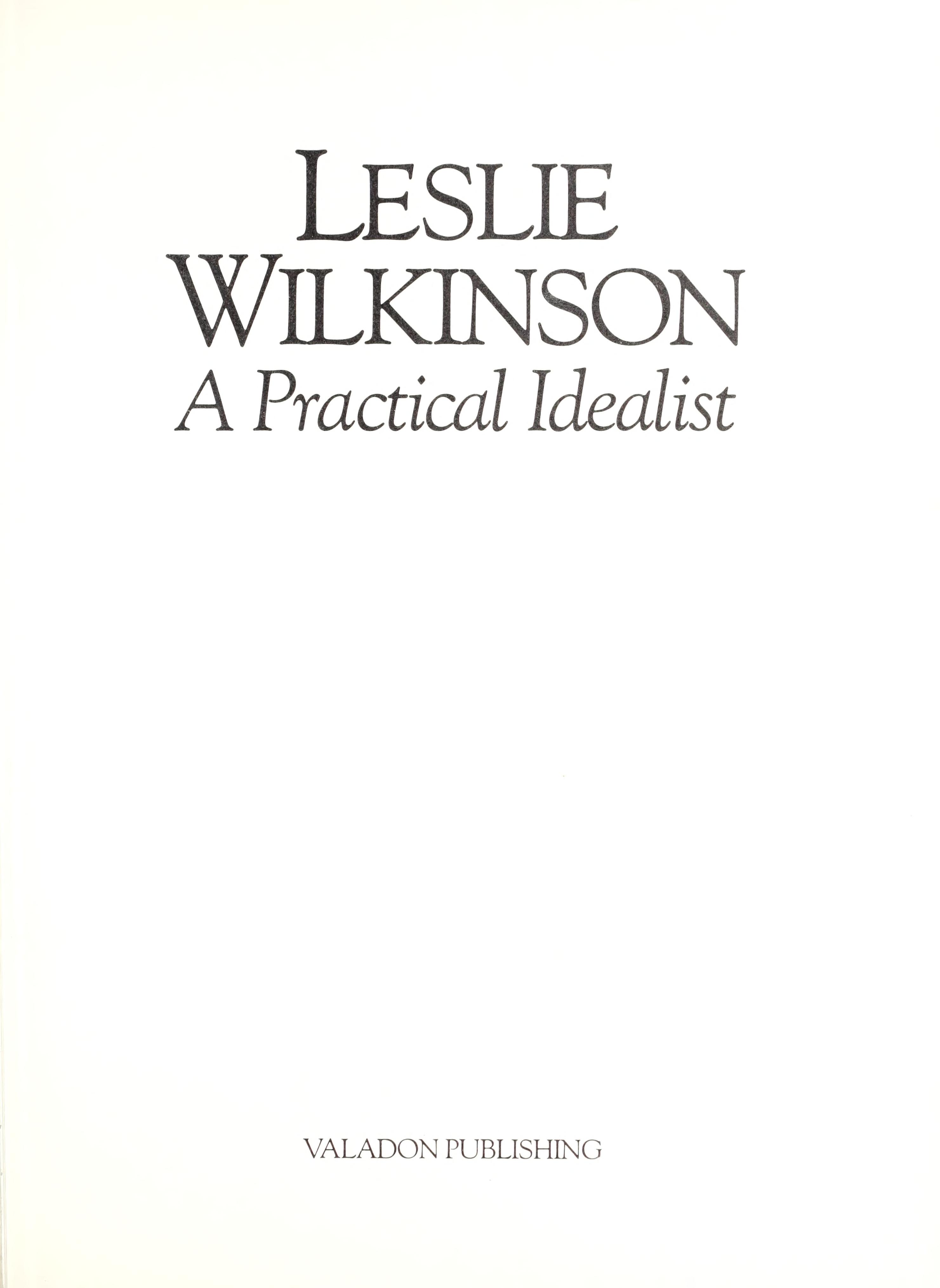 Leslie Wilkinson