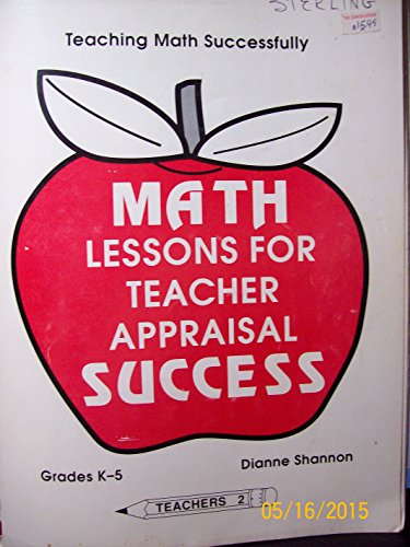 Math Lessons K-5 for Teacher Appraisal Success