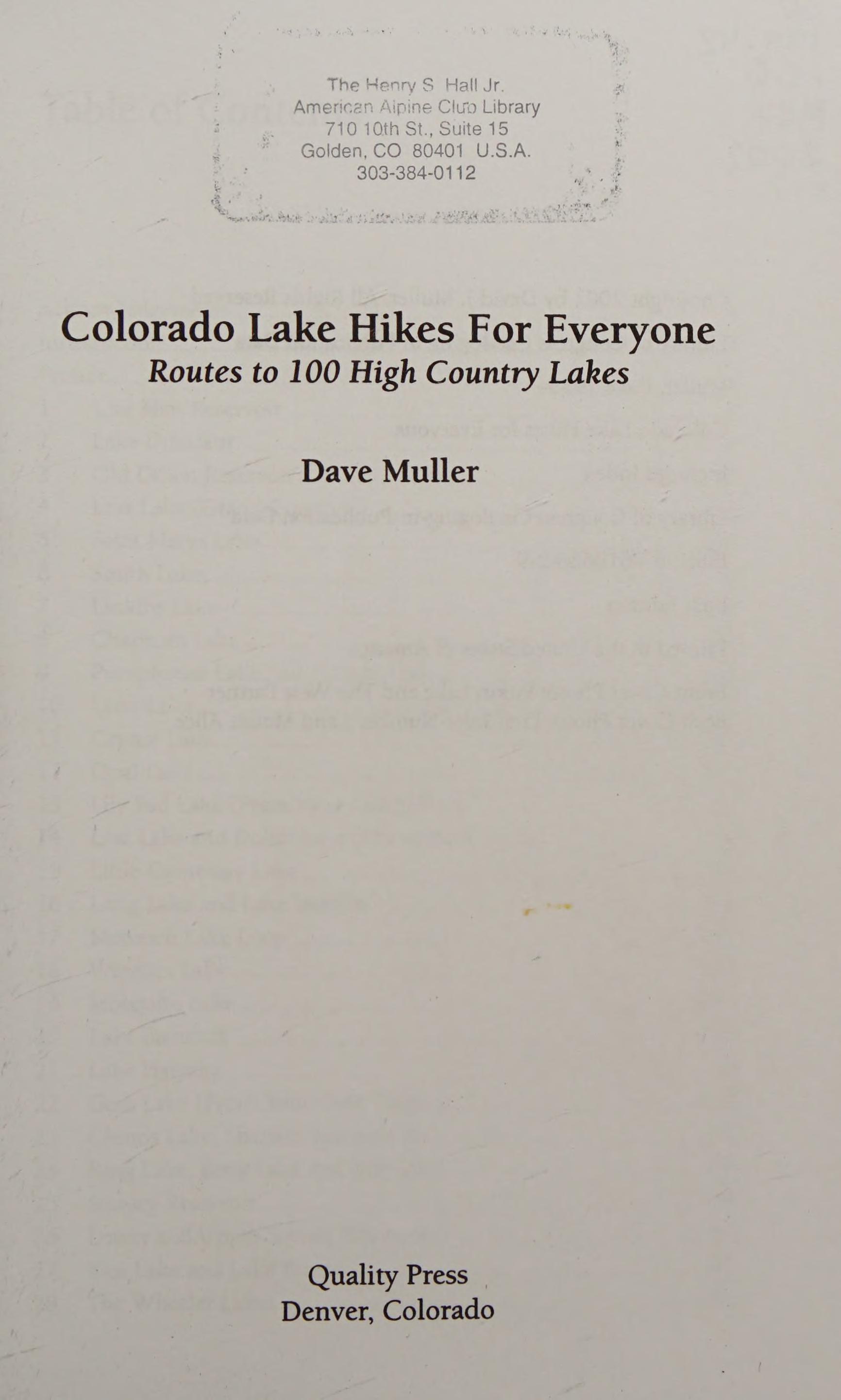 Colorado Lake Hikes for Everyone