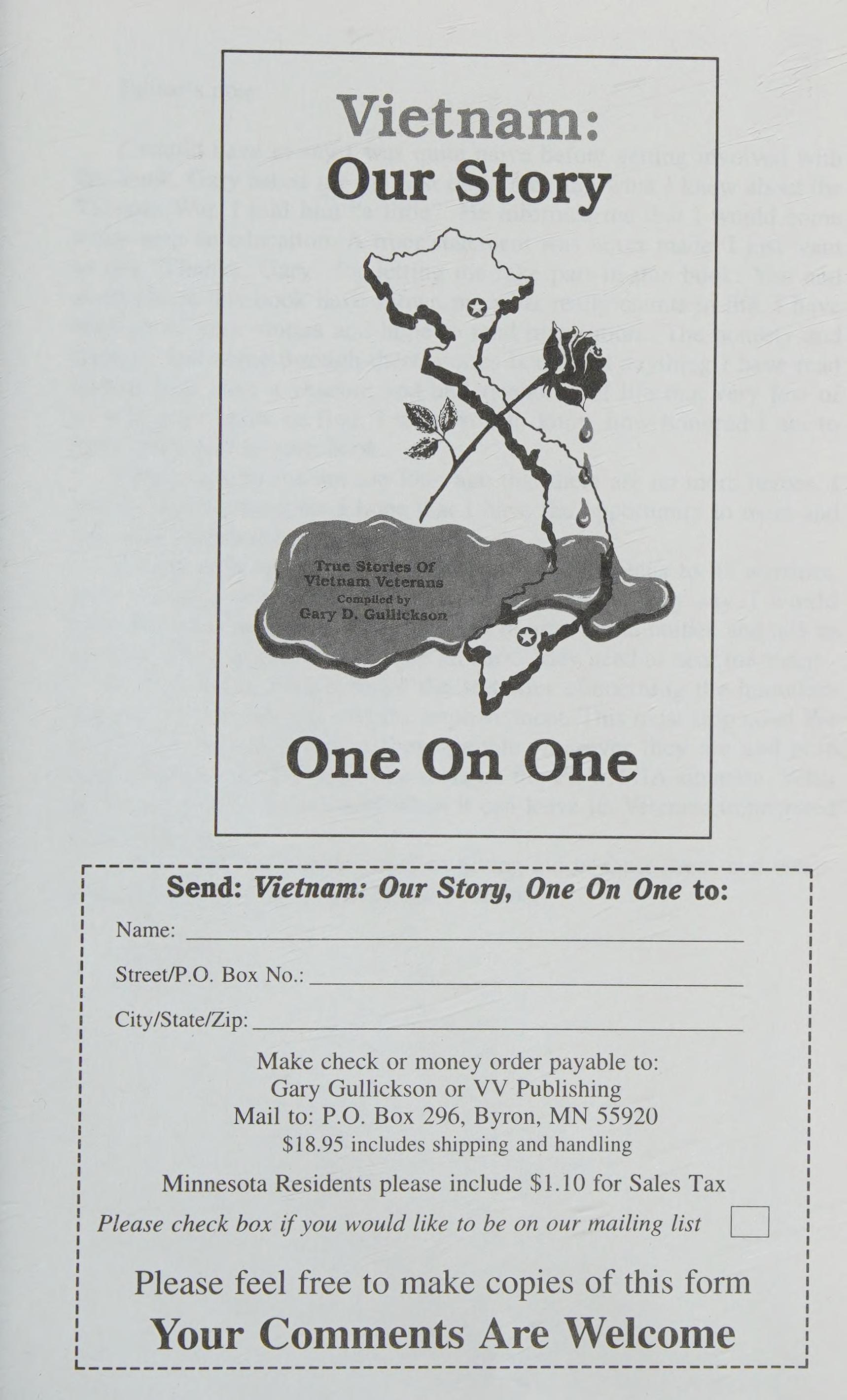 Vietnam - Our Story - One On One