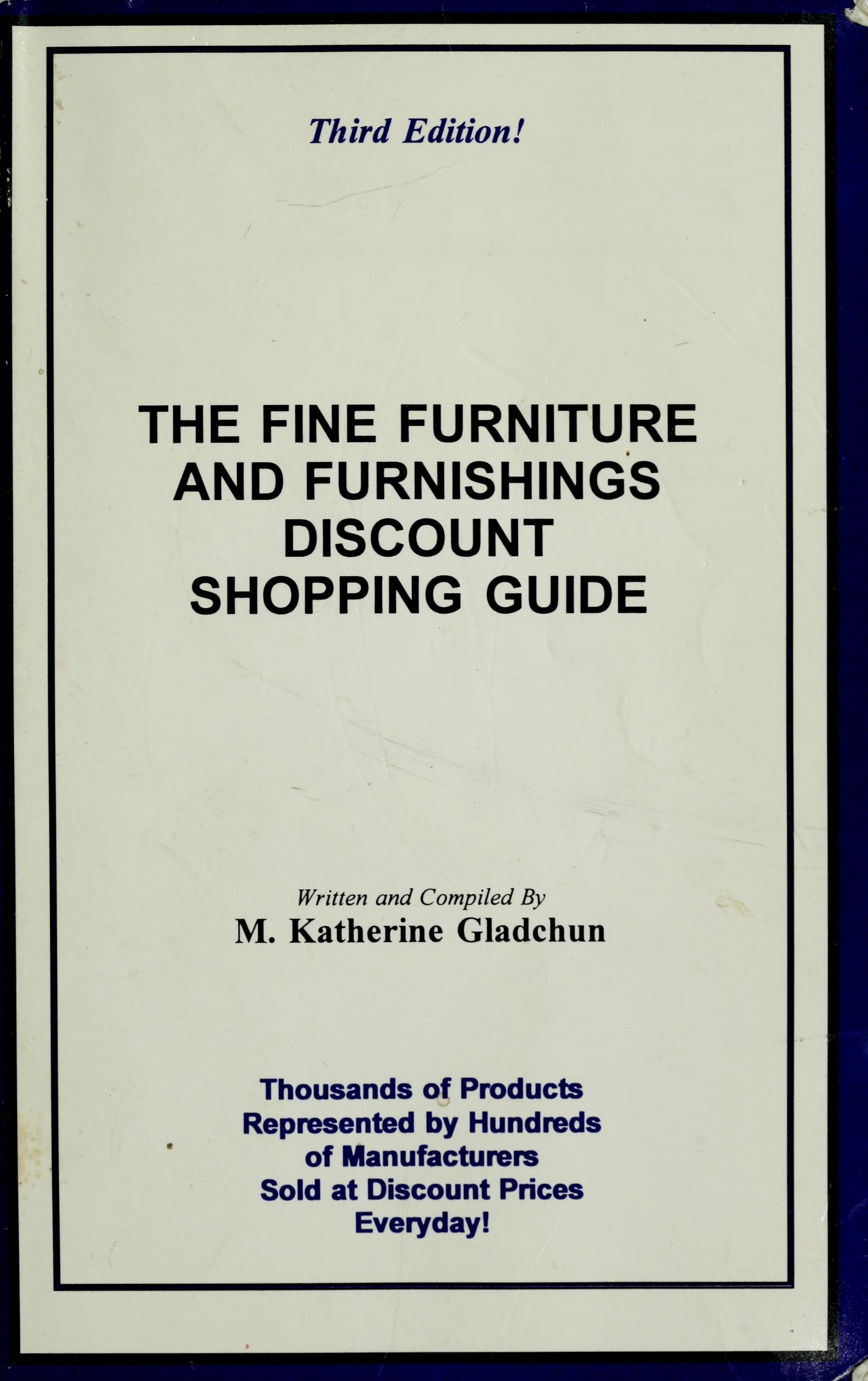 The Fine Furniture & Furnishings Discount Shopping Guide