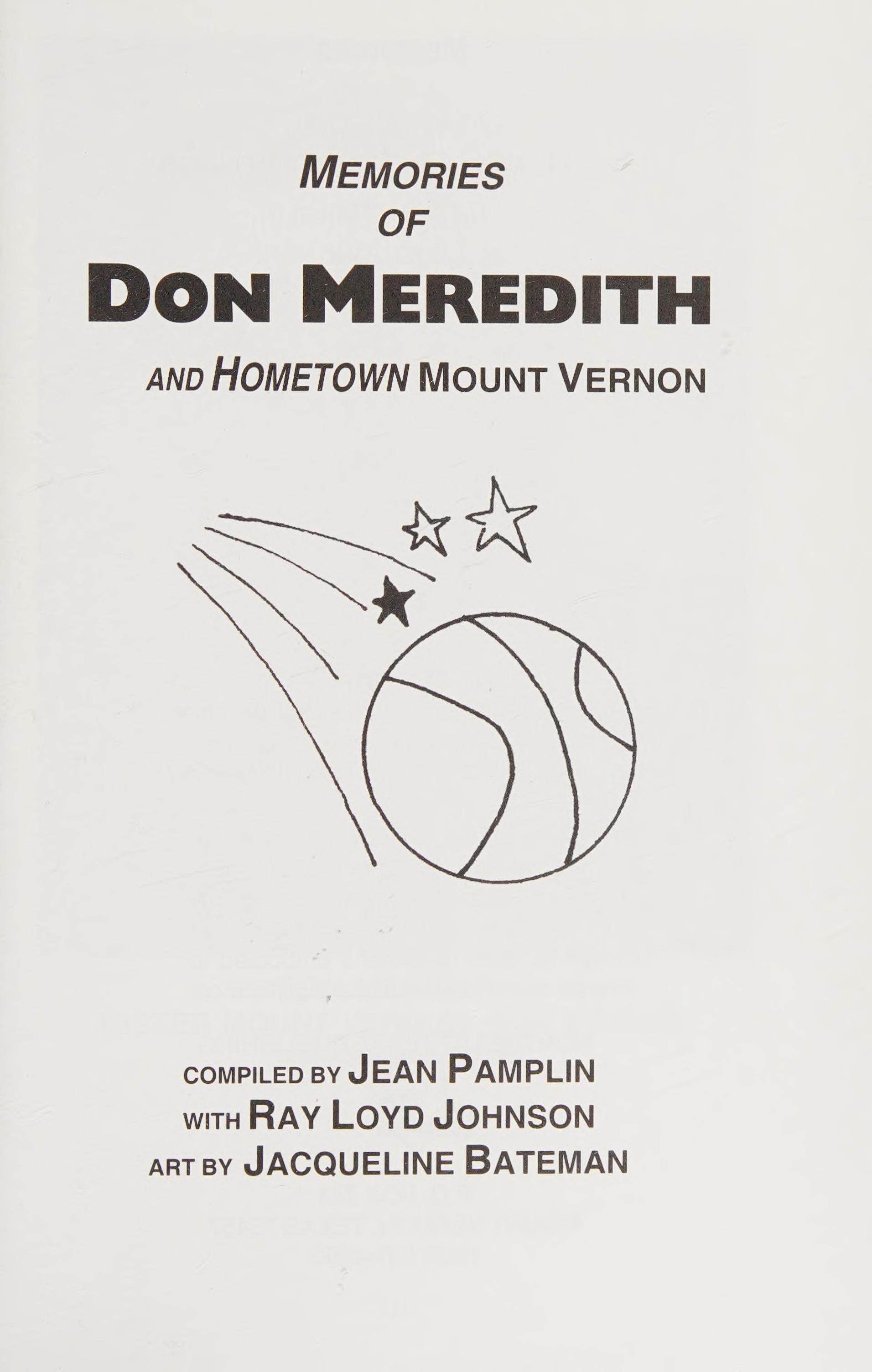 Memories Of Don Meredith And Hometown Mount Vernon