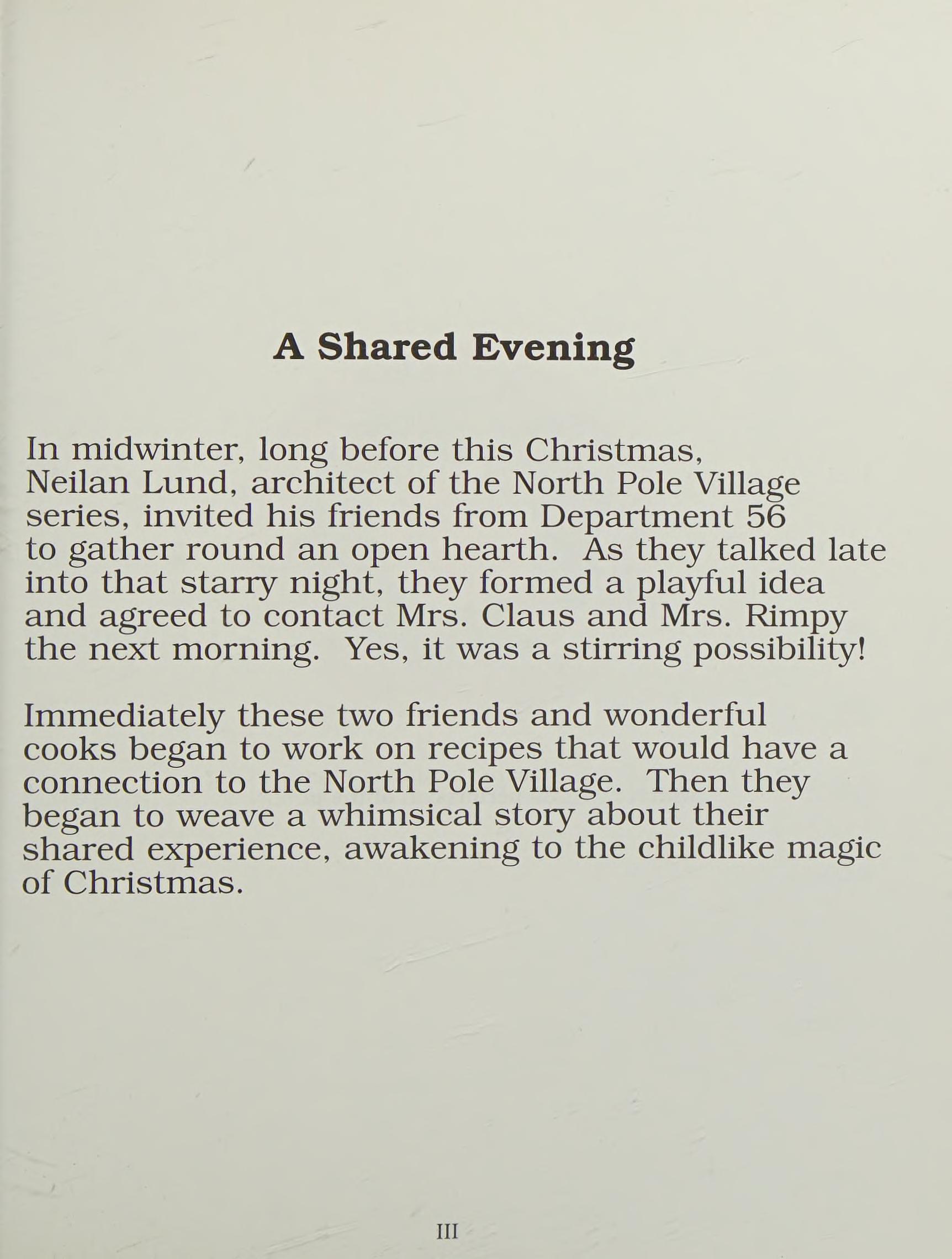 The North Pole Village Cookbook
