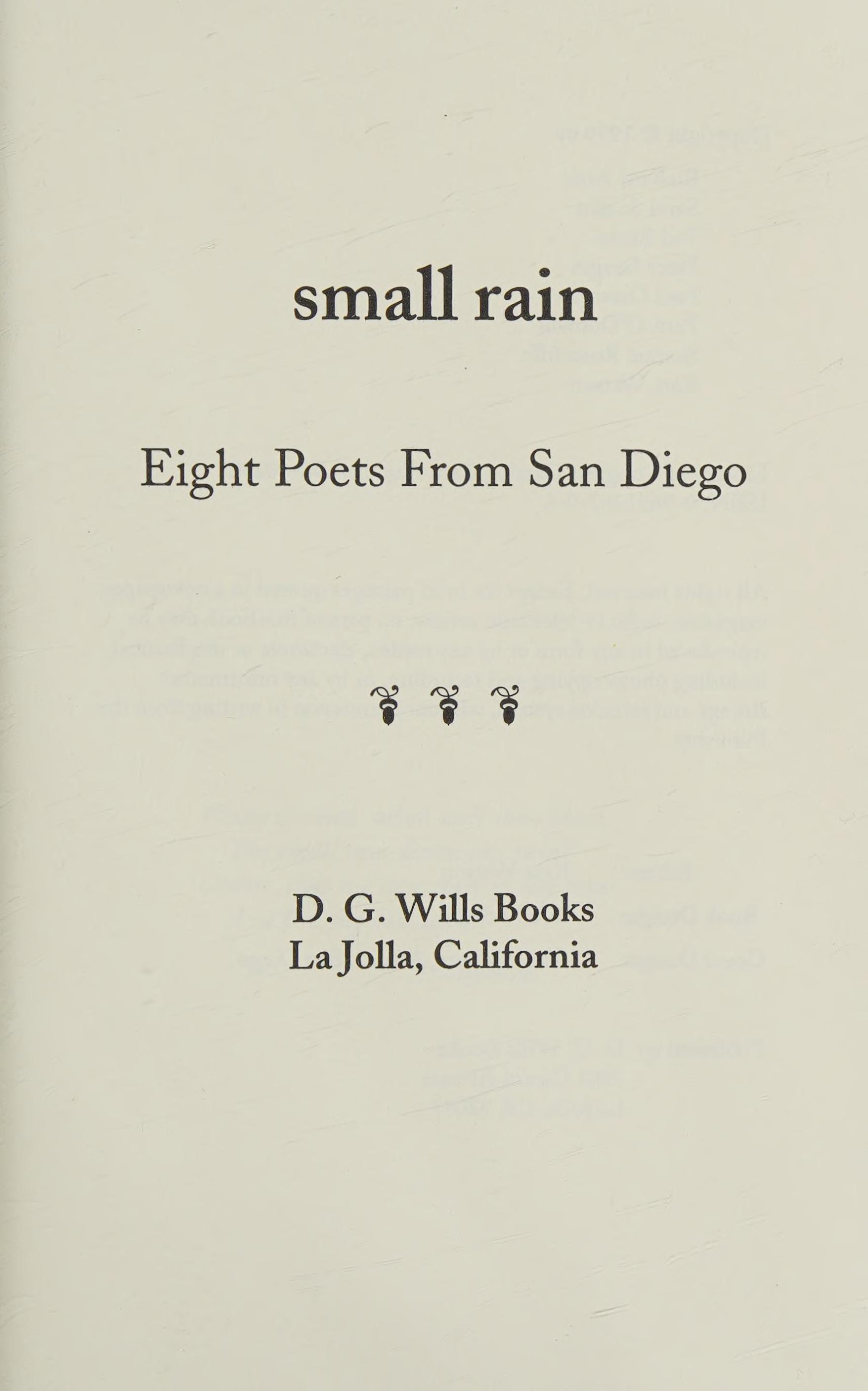 Small Rain