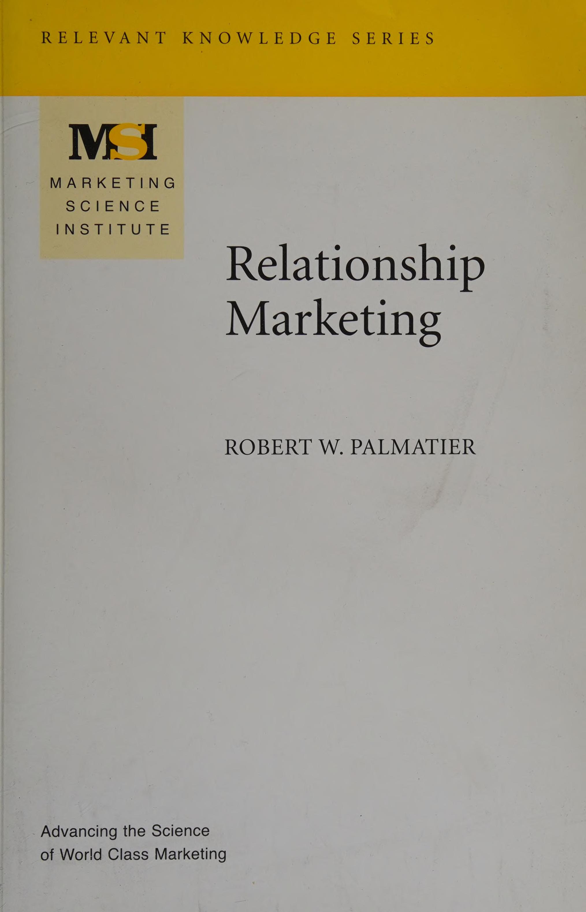 Relationship marketing