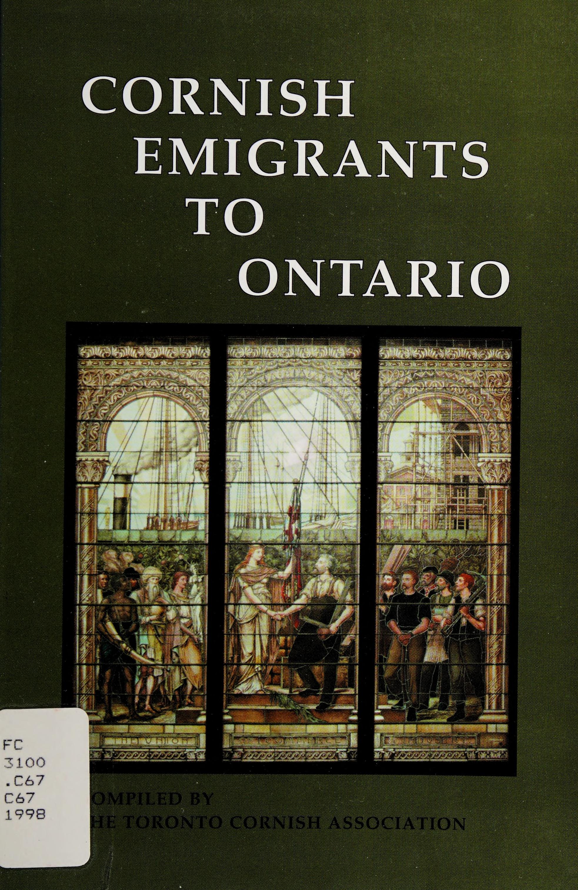 Cornish Emigrants To Ontario