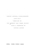 Irving Layton: A Bibliography, 1935-1977