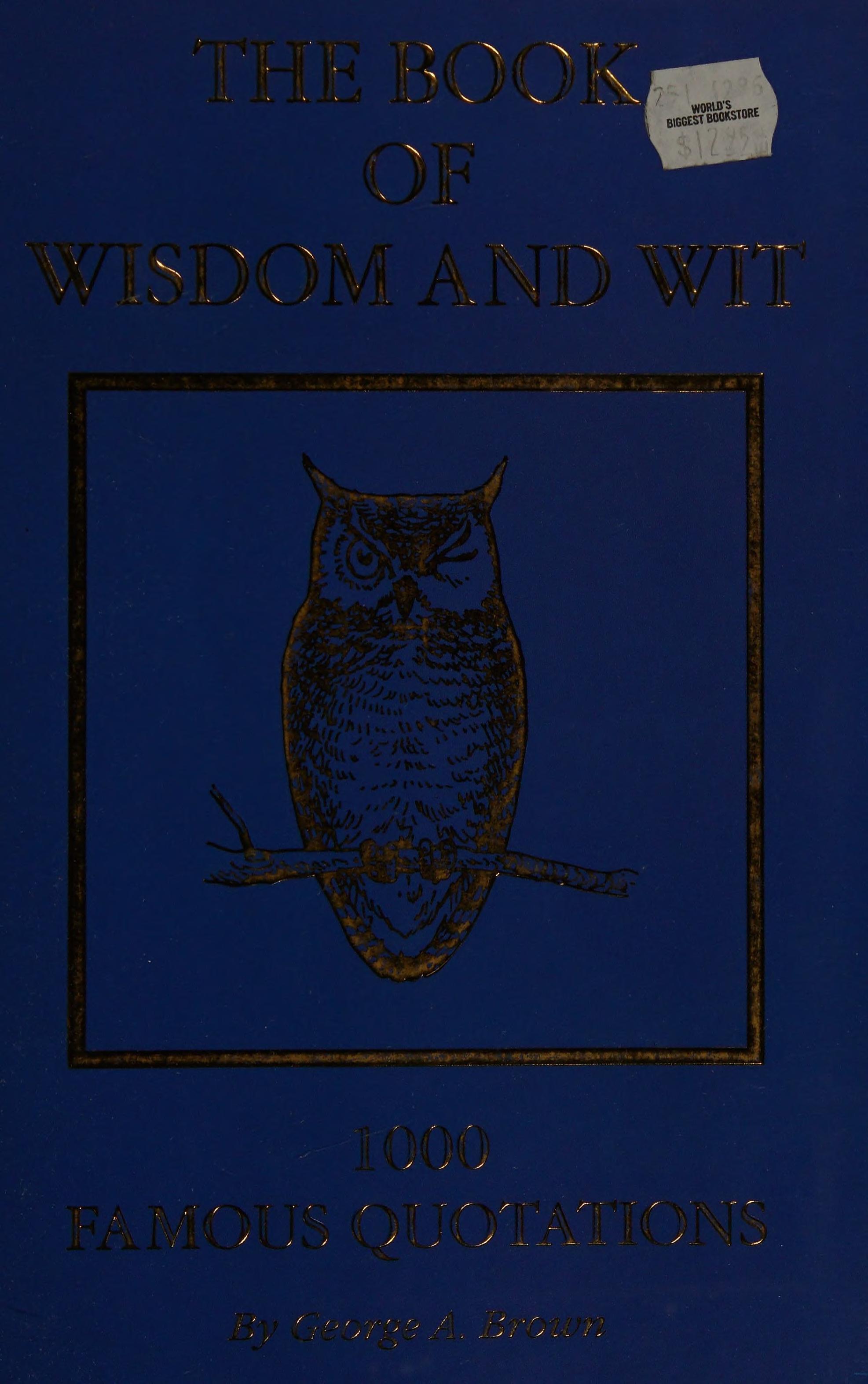 The Book Of Wisdom And Wit