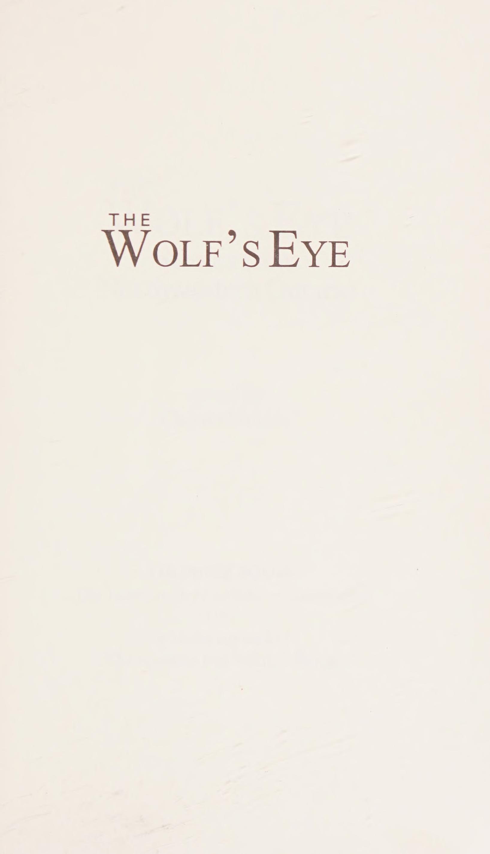 The Wolf s Eye