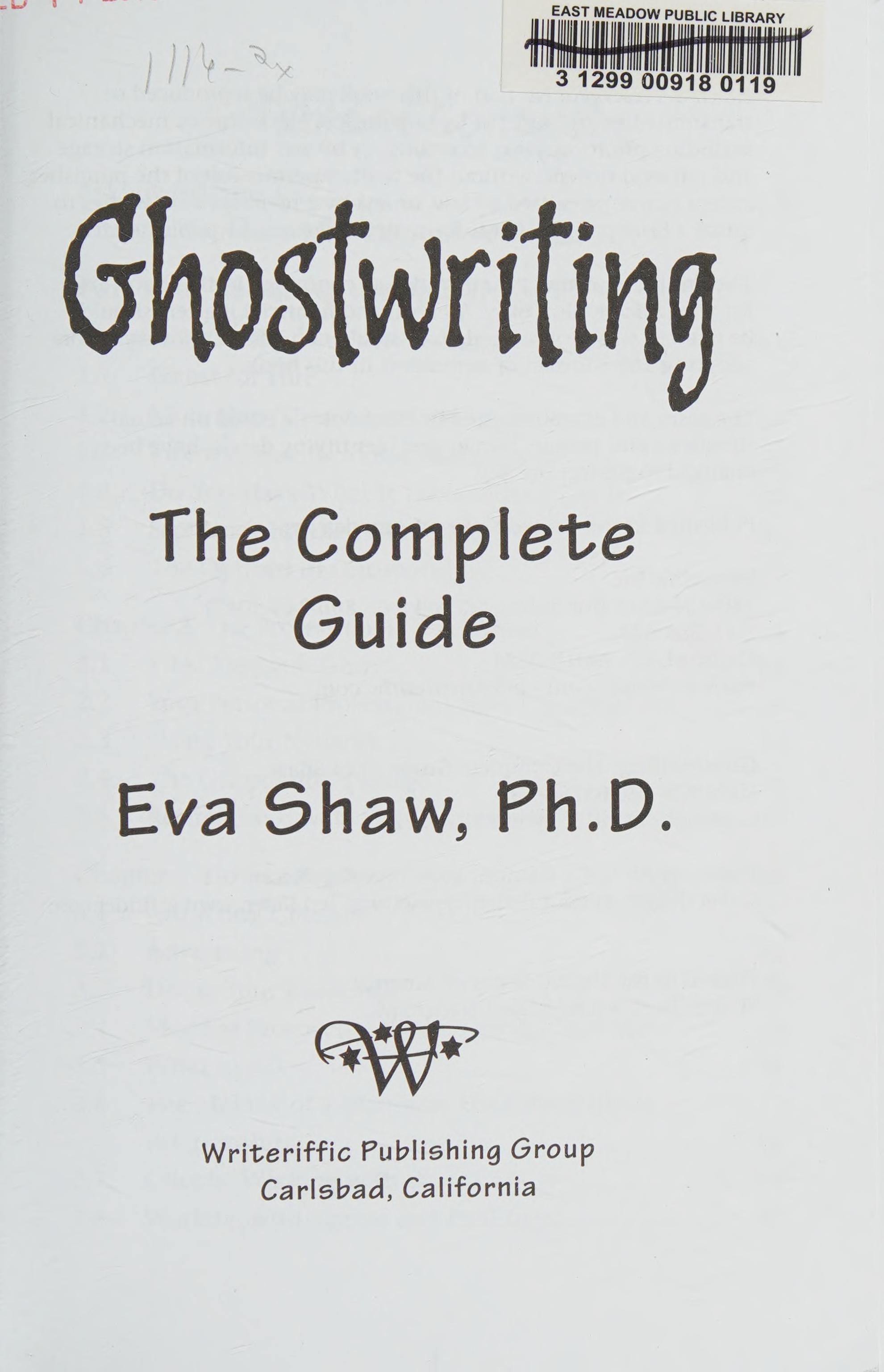 Ghostwriting