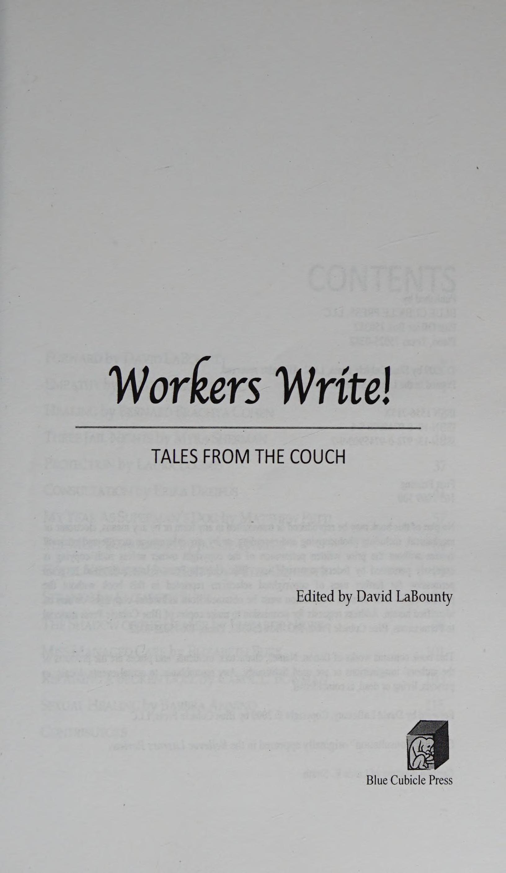 Workers Write! Tales from the Couch