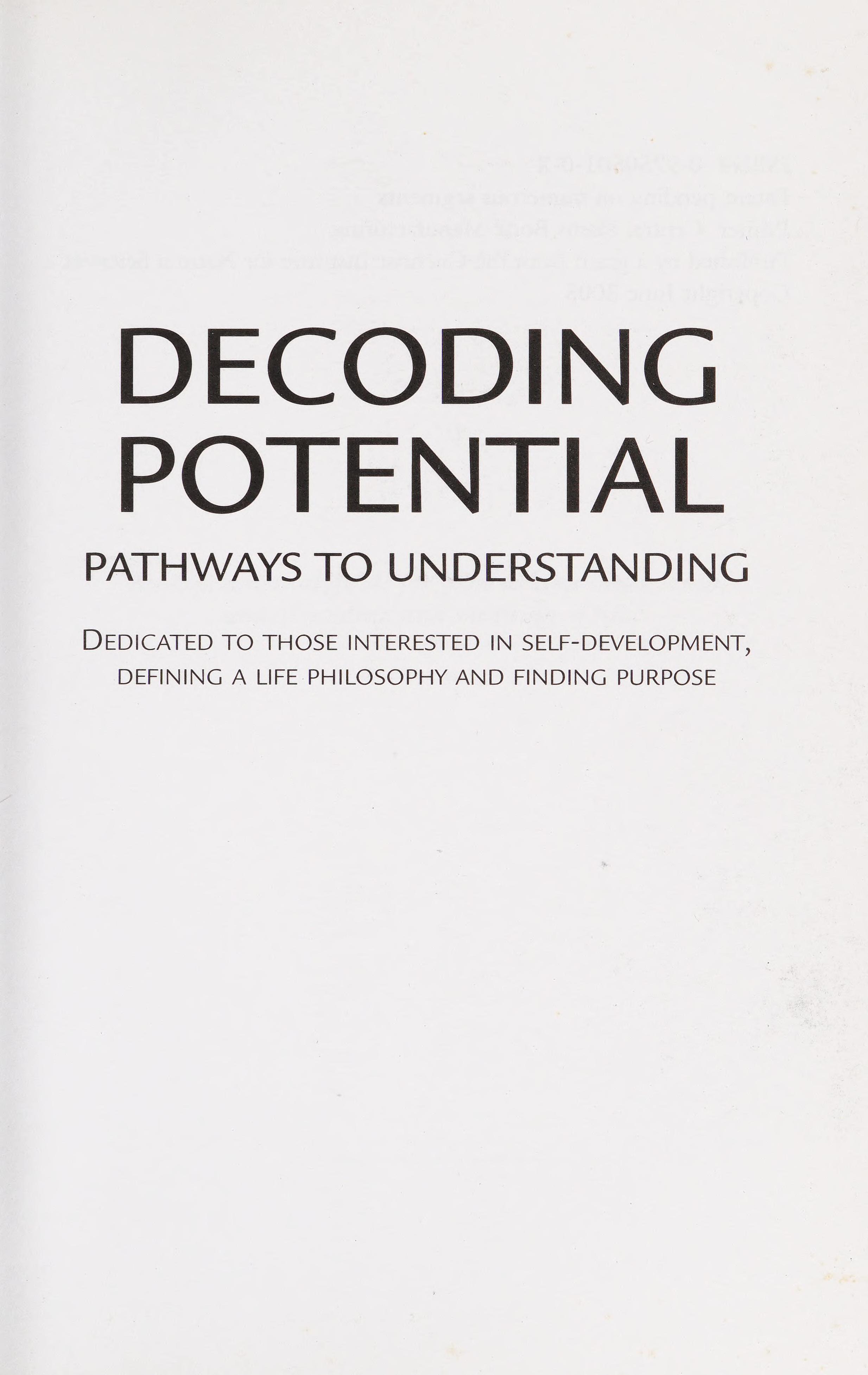 Decoding Potential