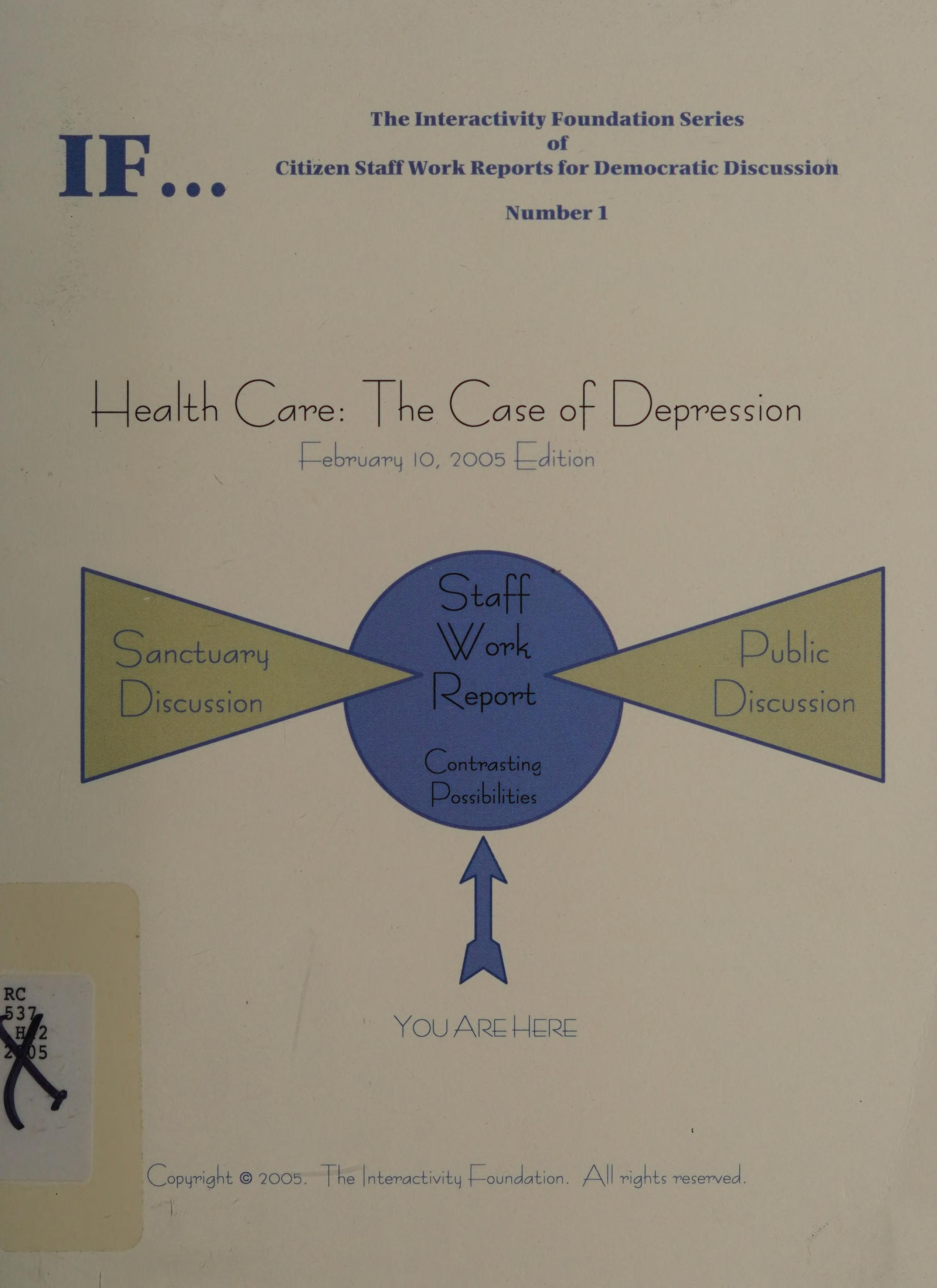 Health Care: The Case Of Deprerssion