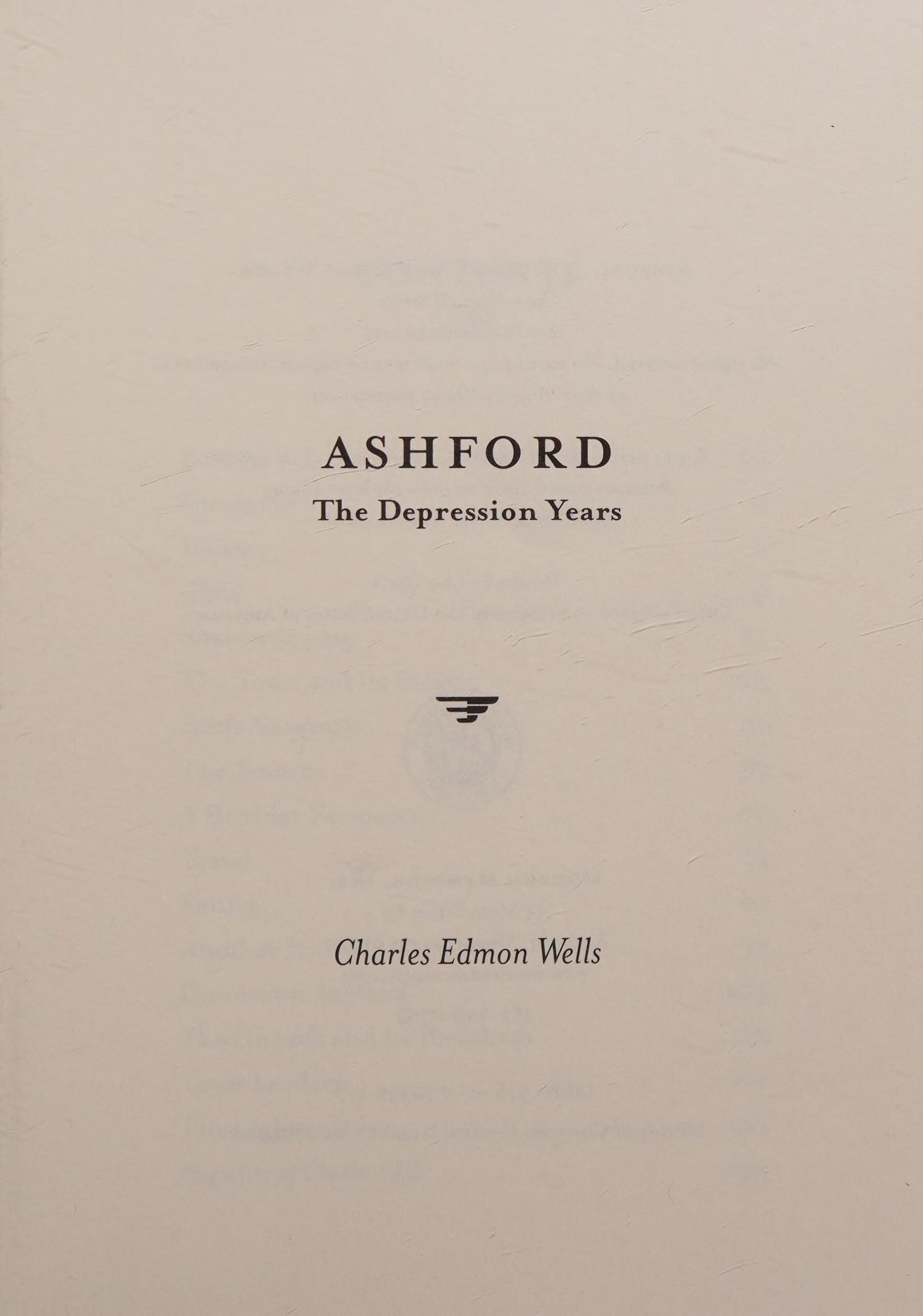 Ashford: The Depression Years