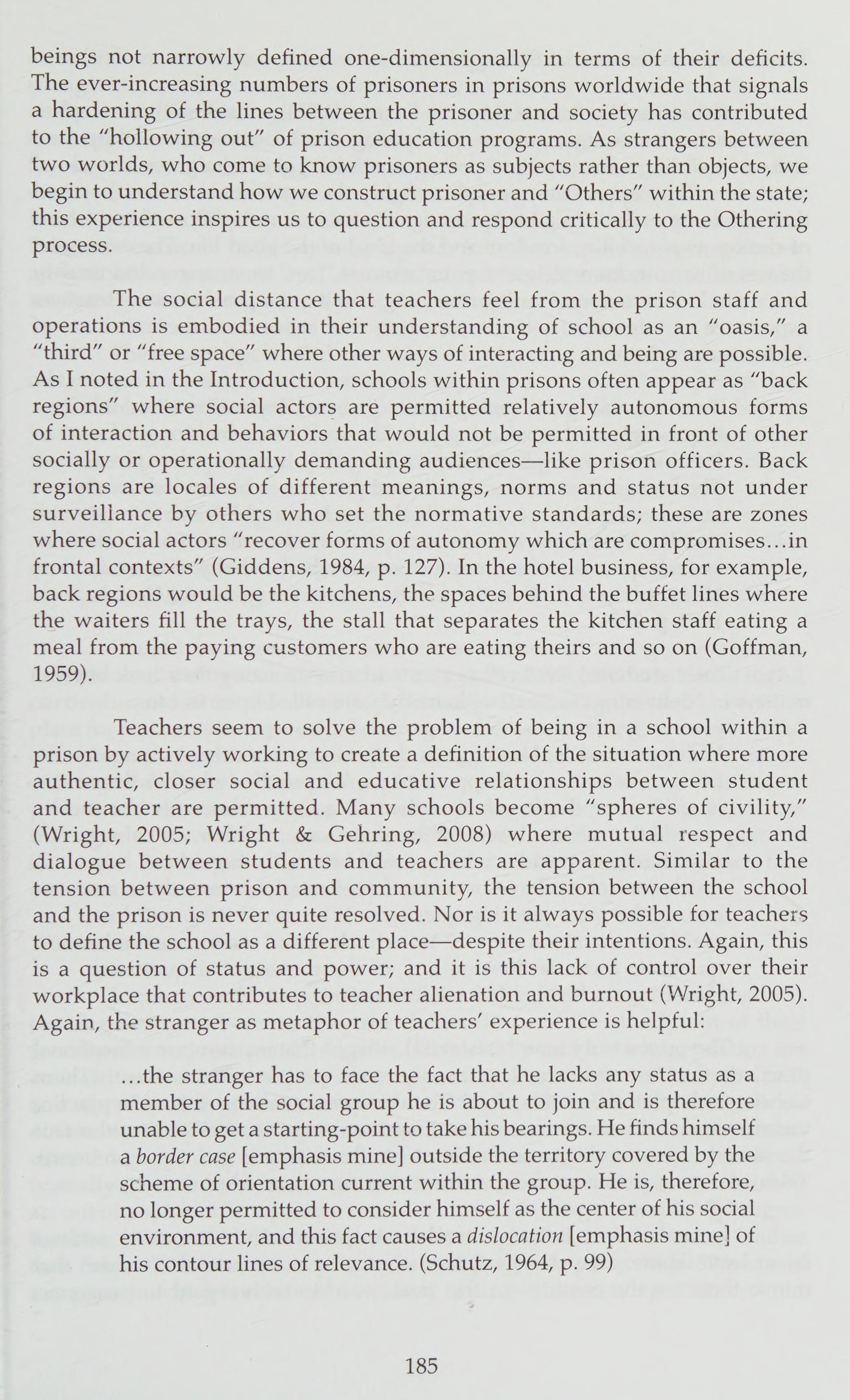 In The Borderlands: Learning To Teach In Prisons And Alternative Settings