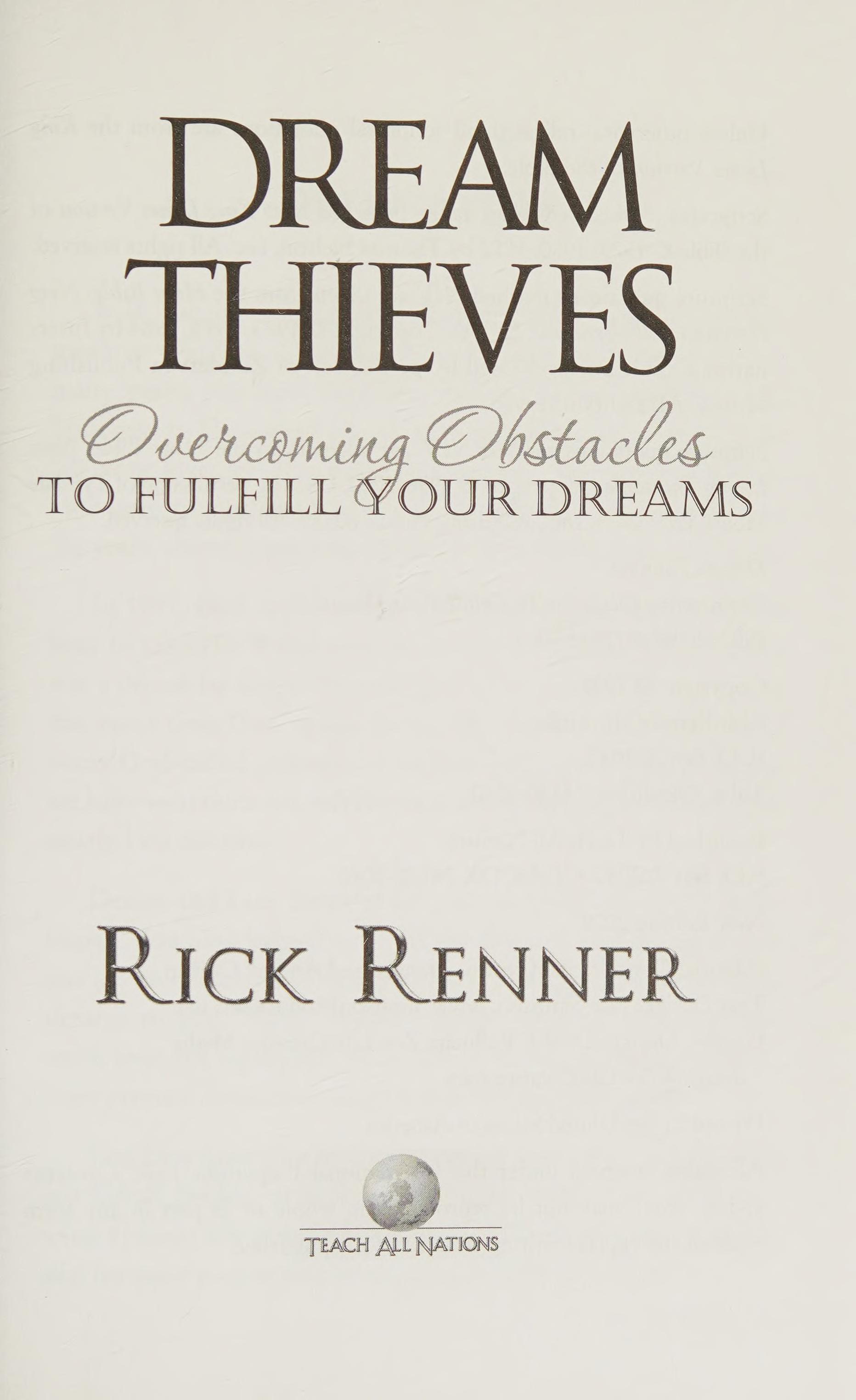Dream Thieves