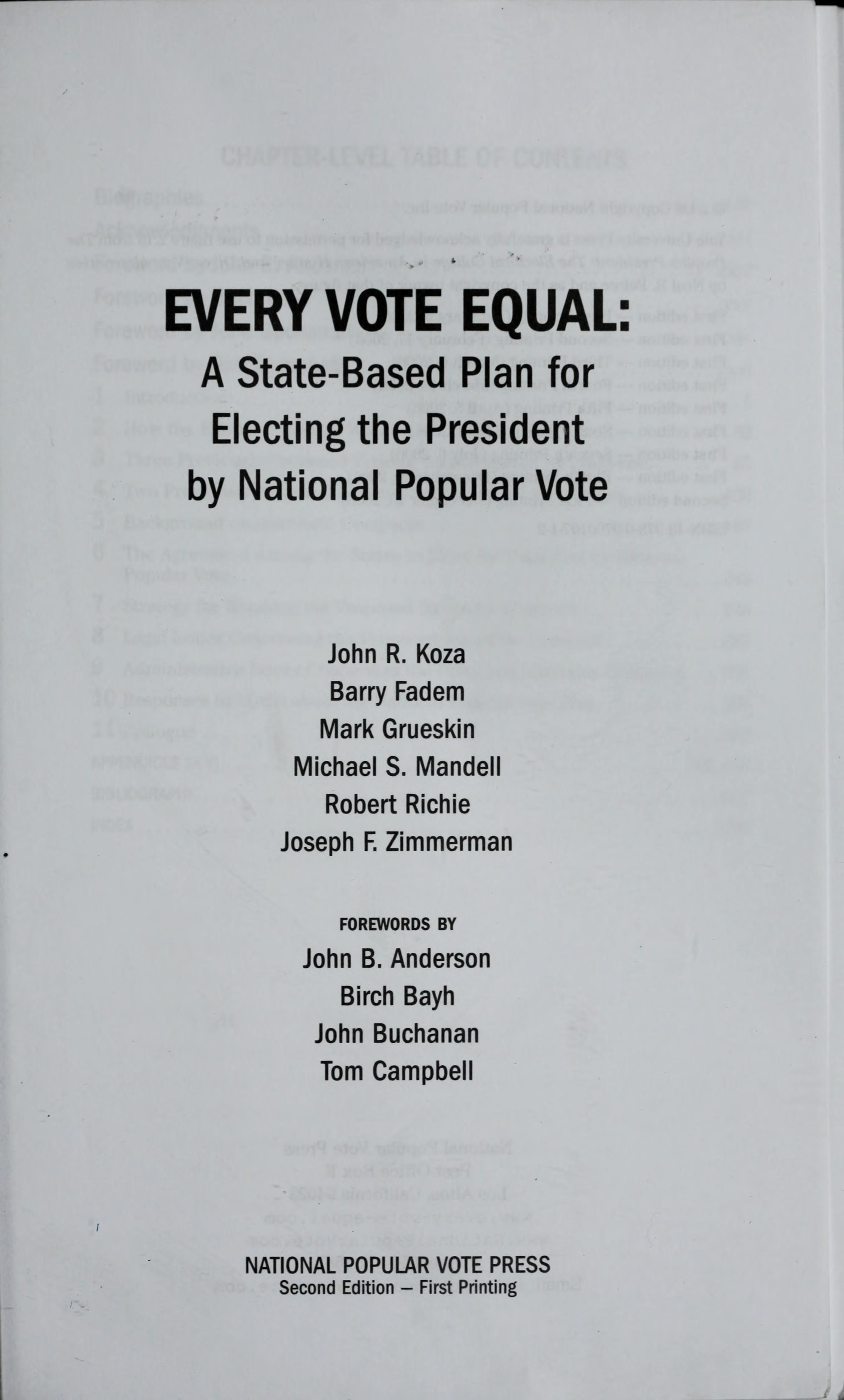 Every Vote Equal