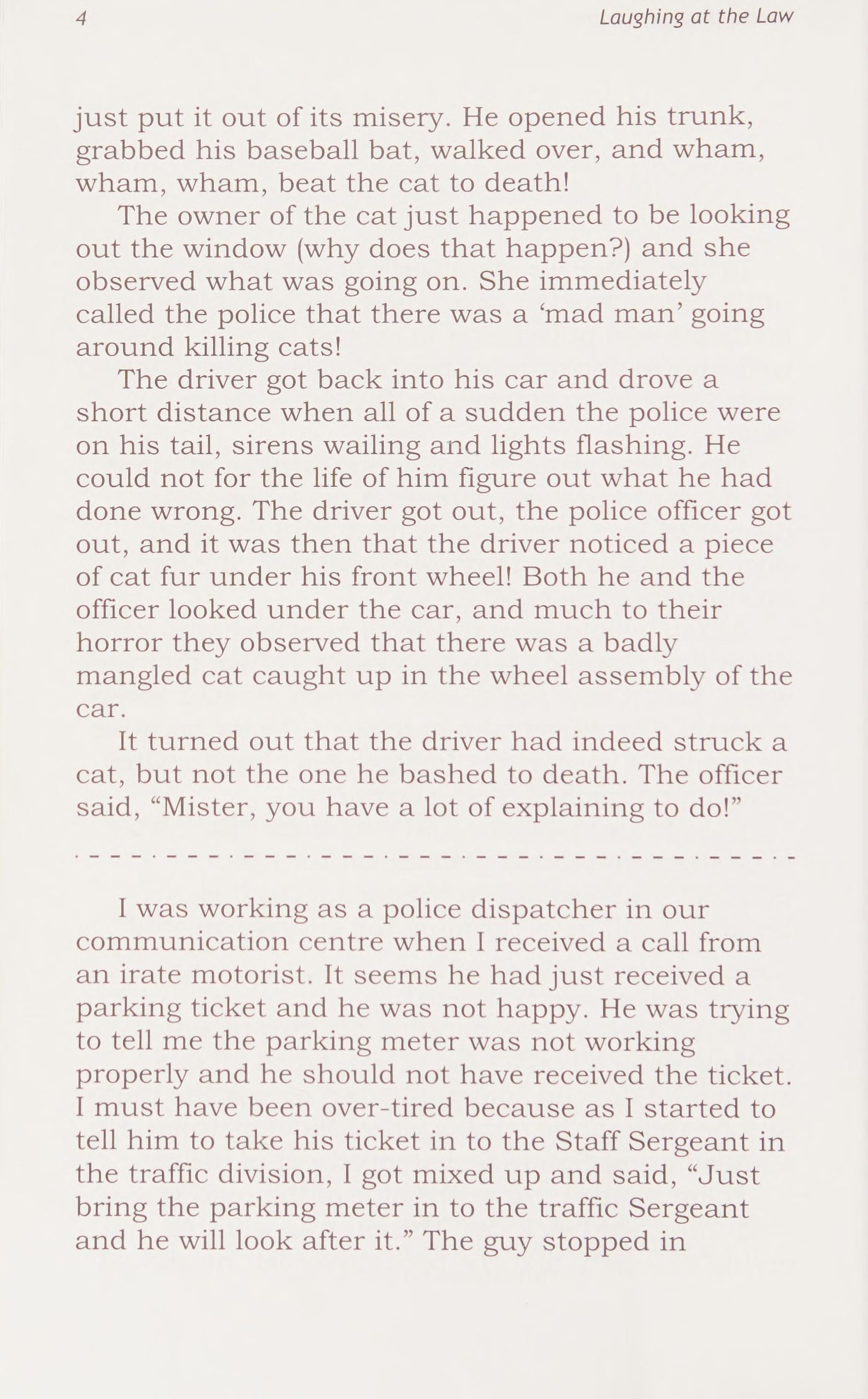 Laughing At The Law