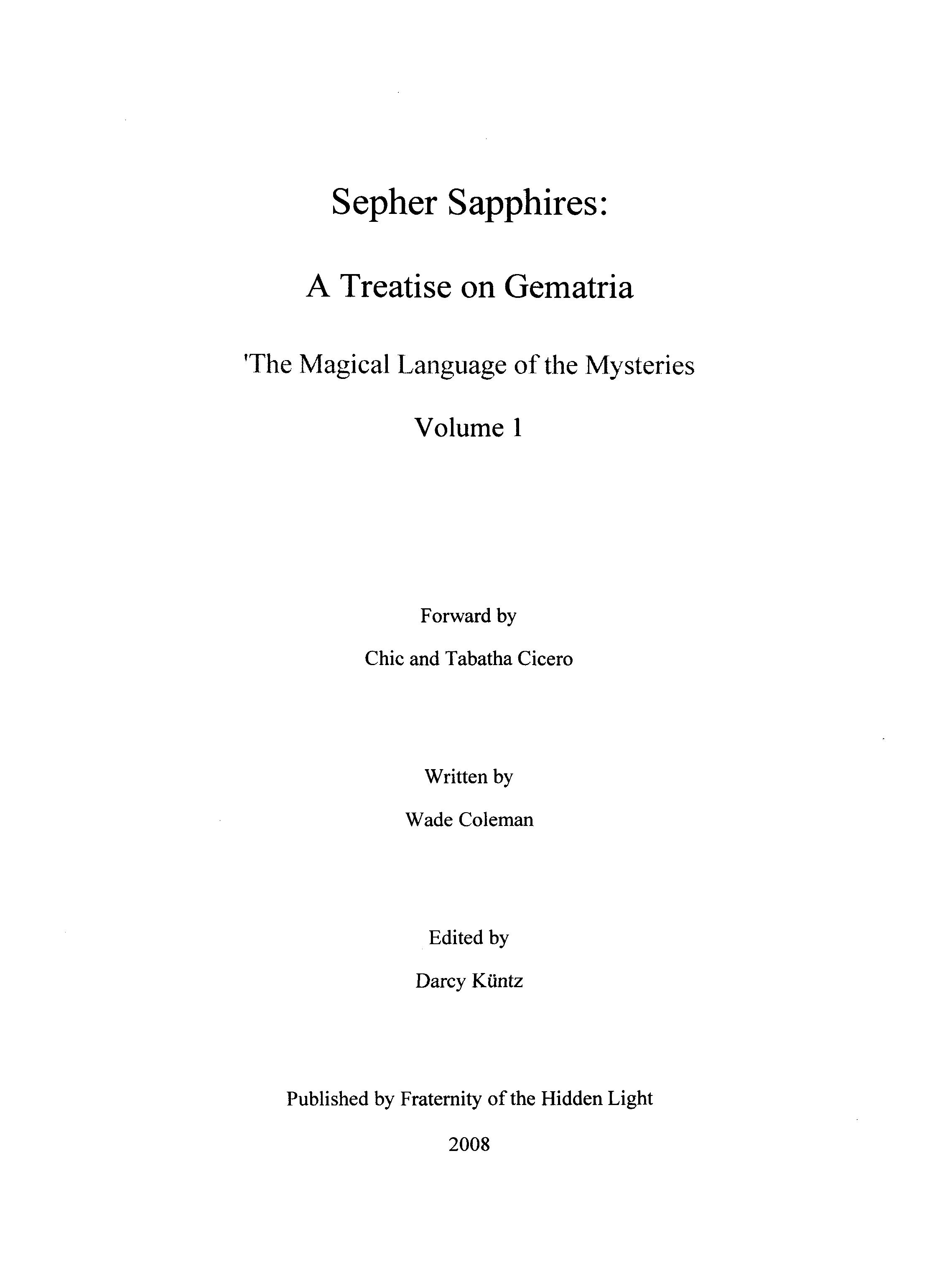 Sepher Sapphires
