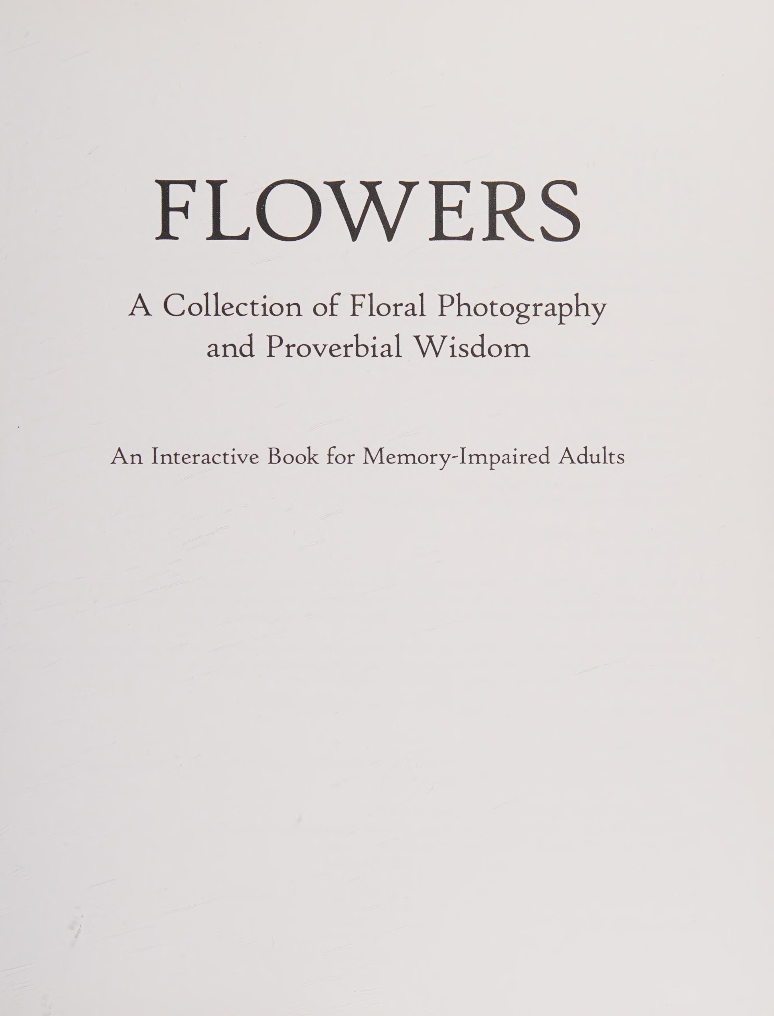Flowers: An Activity Book For Seniors With Dementia, Alzheimer'S Patients And Other Memory Loss Conditions | Picture Book
