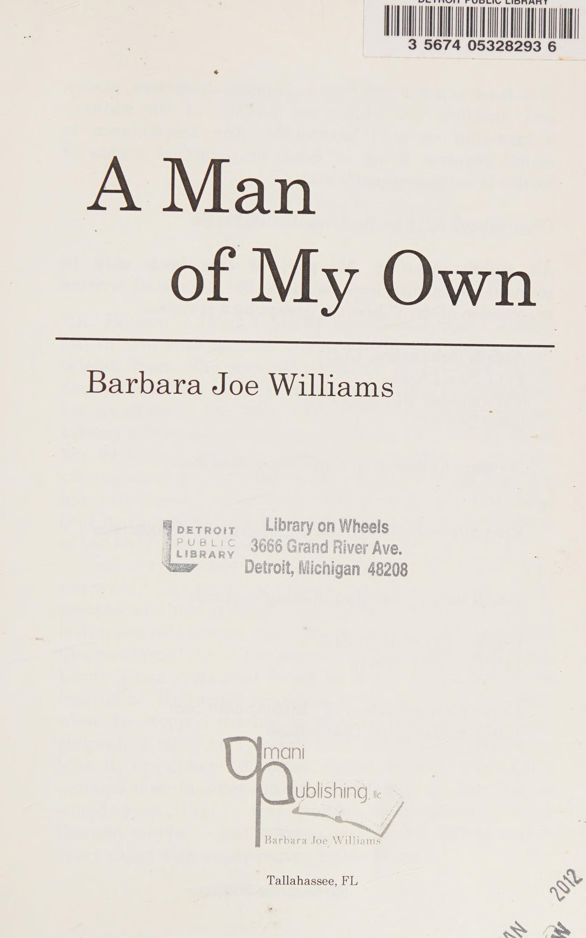 A Man of My Own